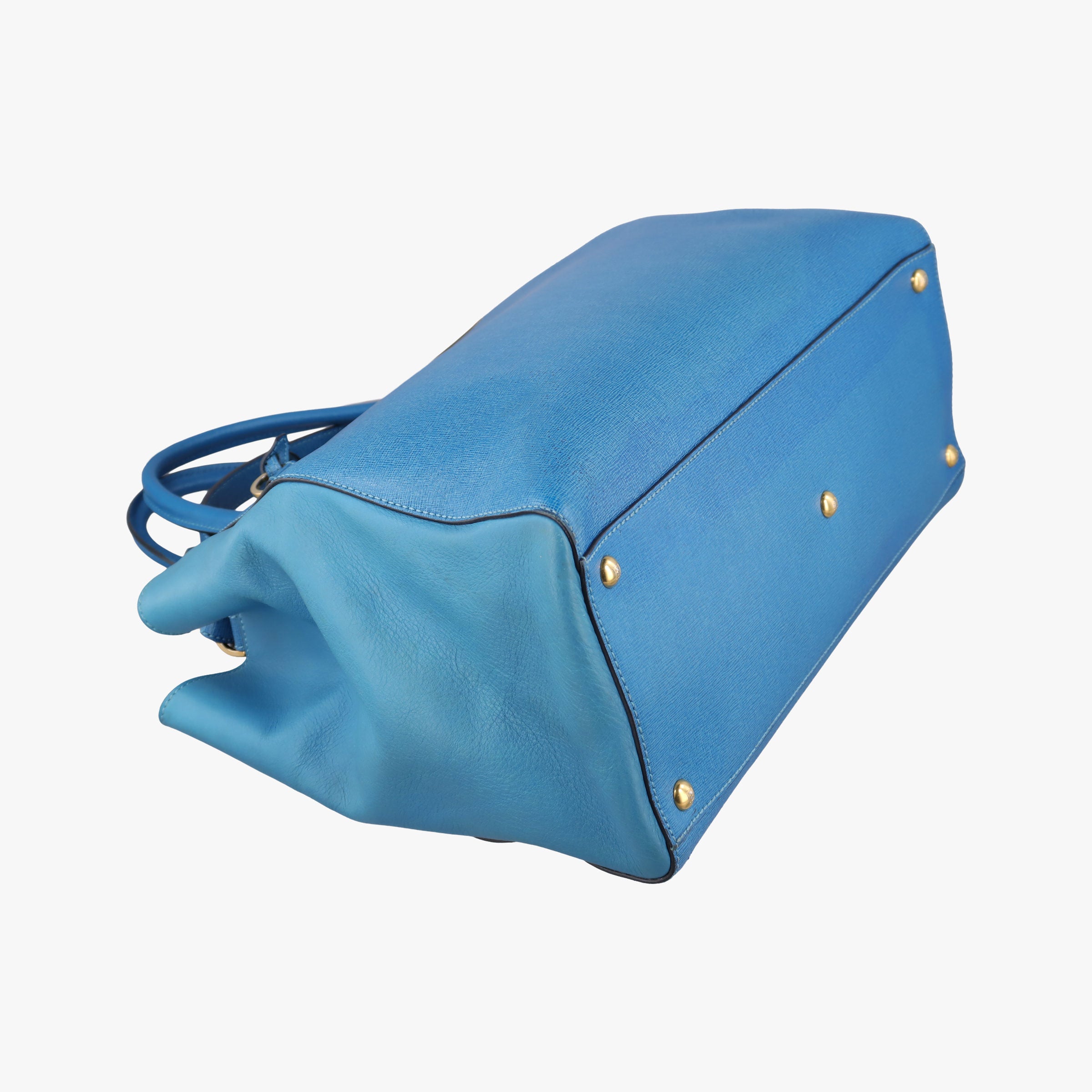 Vintage Fendi 2 JOURS Blue Leather 8BH250 shoulderbag | stylenewstar