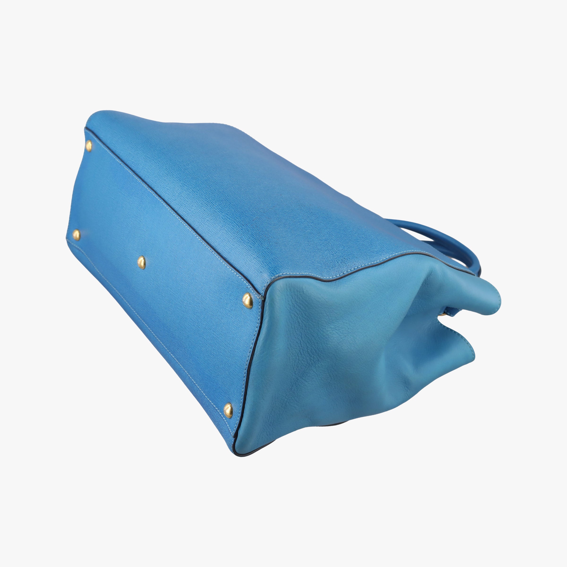 Vintage Fendi 2 JOURS Blue Leather 8BH250 shoulderbag | stylenewstar