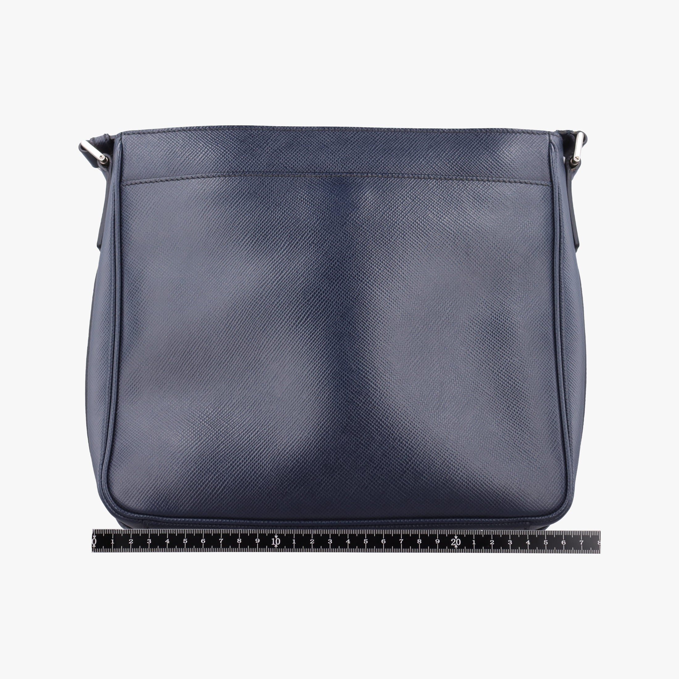 Vintage Prada Stripe Navy × Blue × Gray Saffiano Leather  shoulderbag | stylenewstar