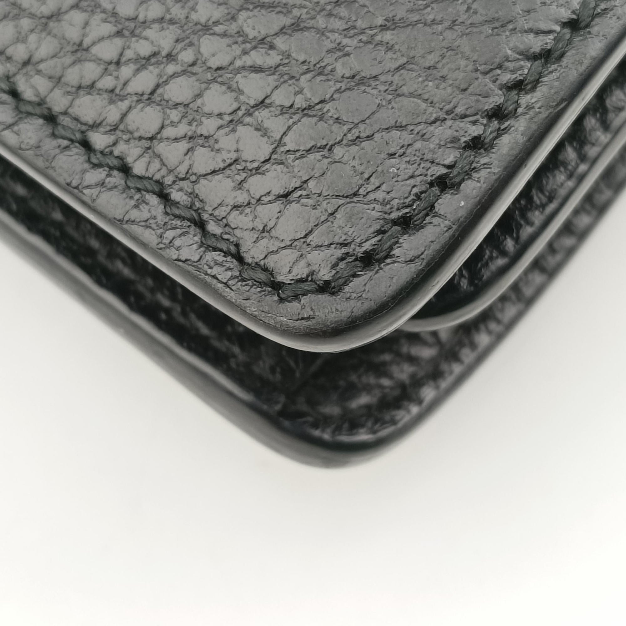 Pre-owned Gucci Dionysus Black Leather 400429 shoulderbag | stylenewstar