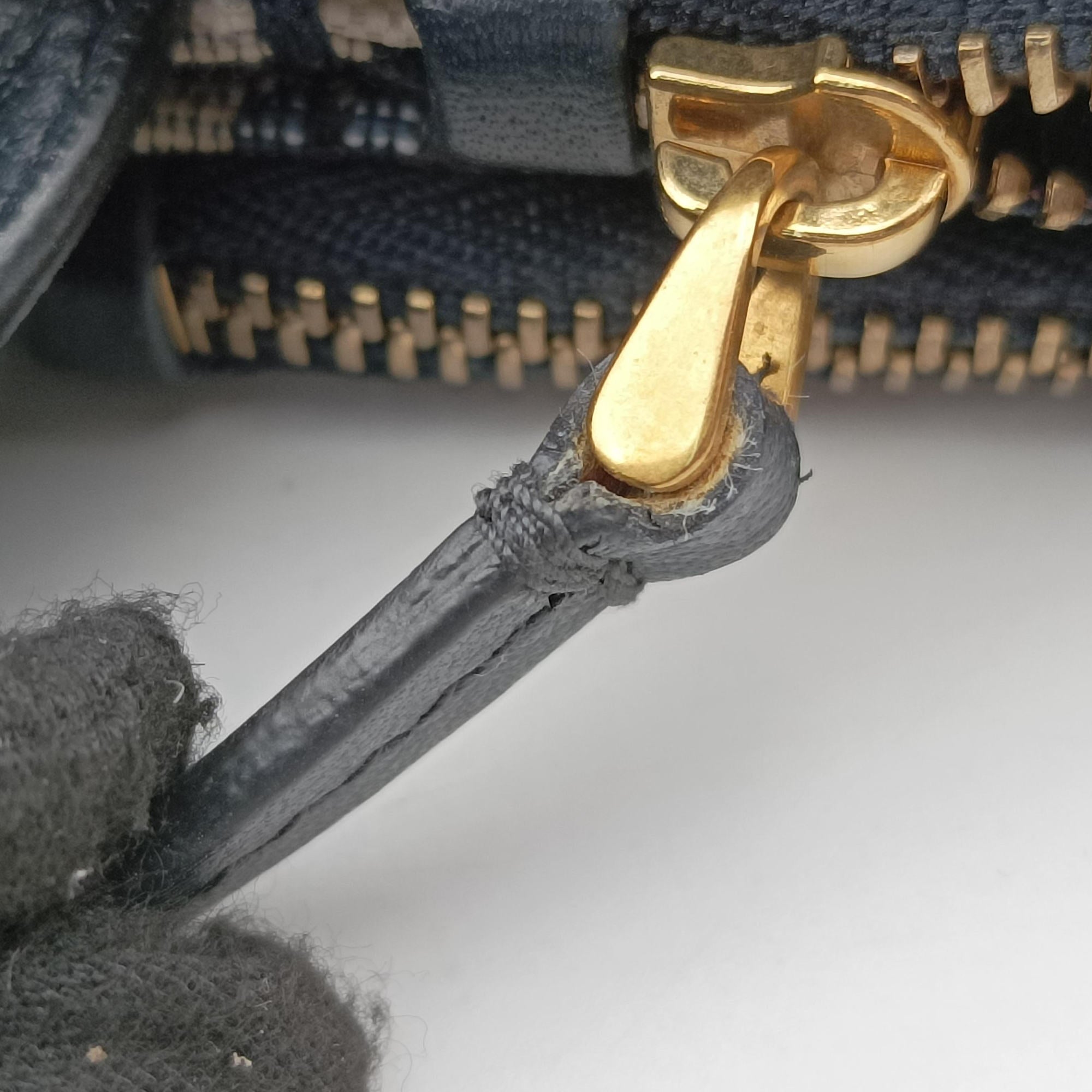 Secondhand Christian Dior Saddle Navy Jacquard×Leather  shoulderbag | stylenewstar