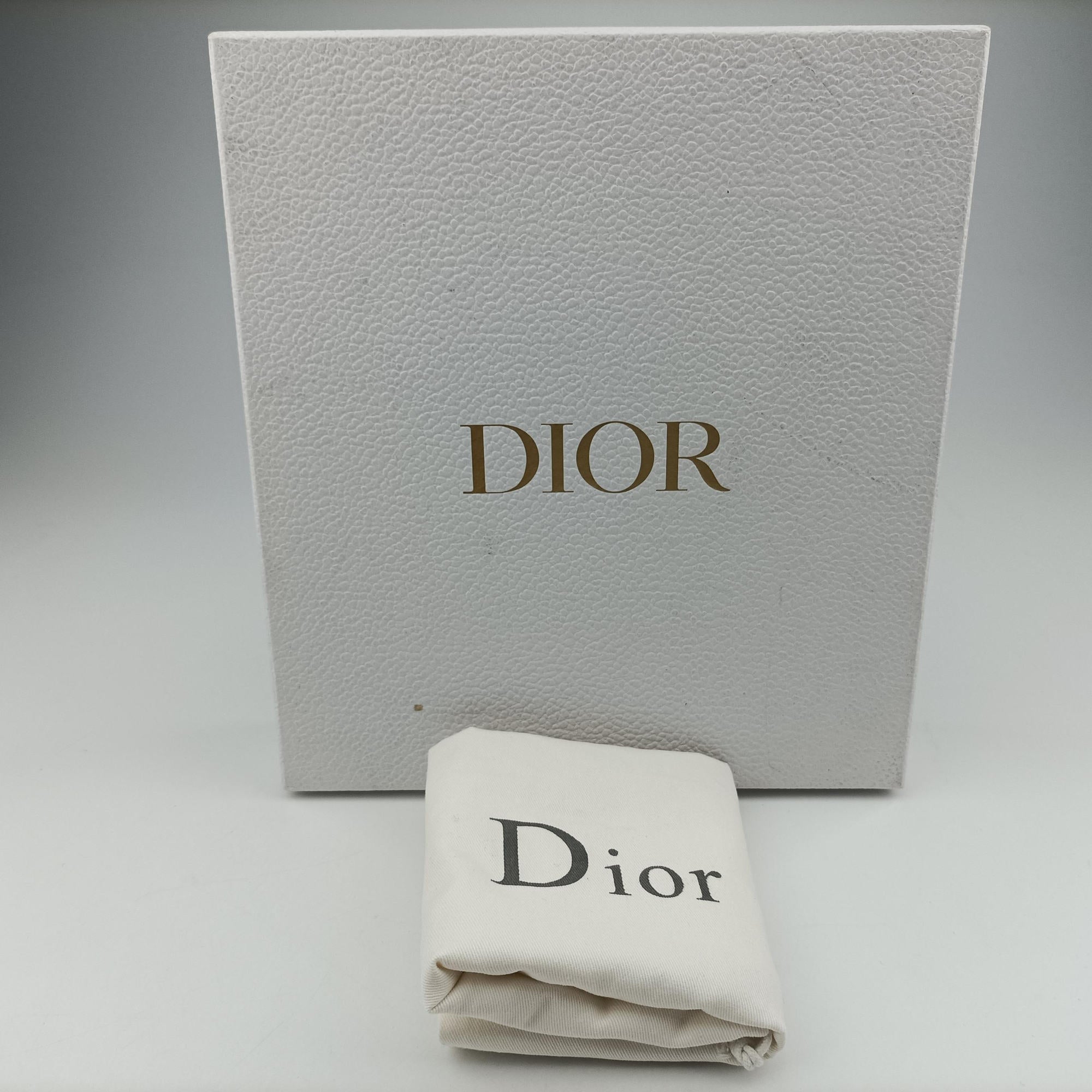 Secondhand Christian Dior Saddle Navy Jacquard×Leather  shoulderbag | stylenewstar