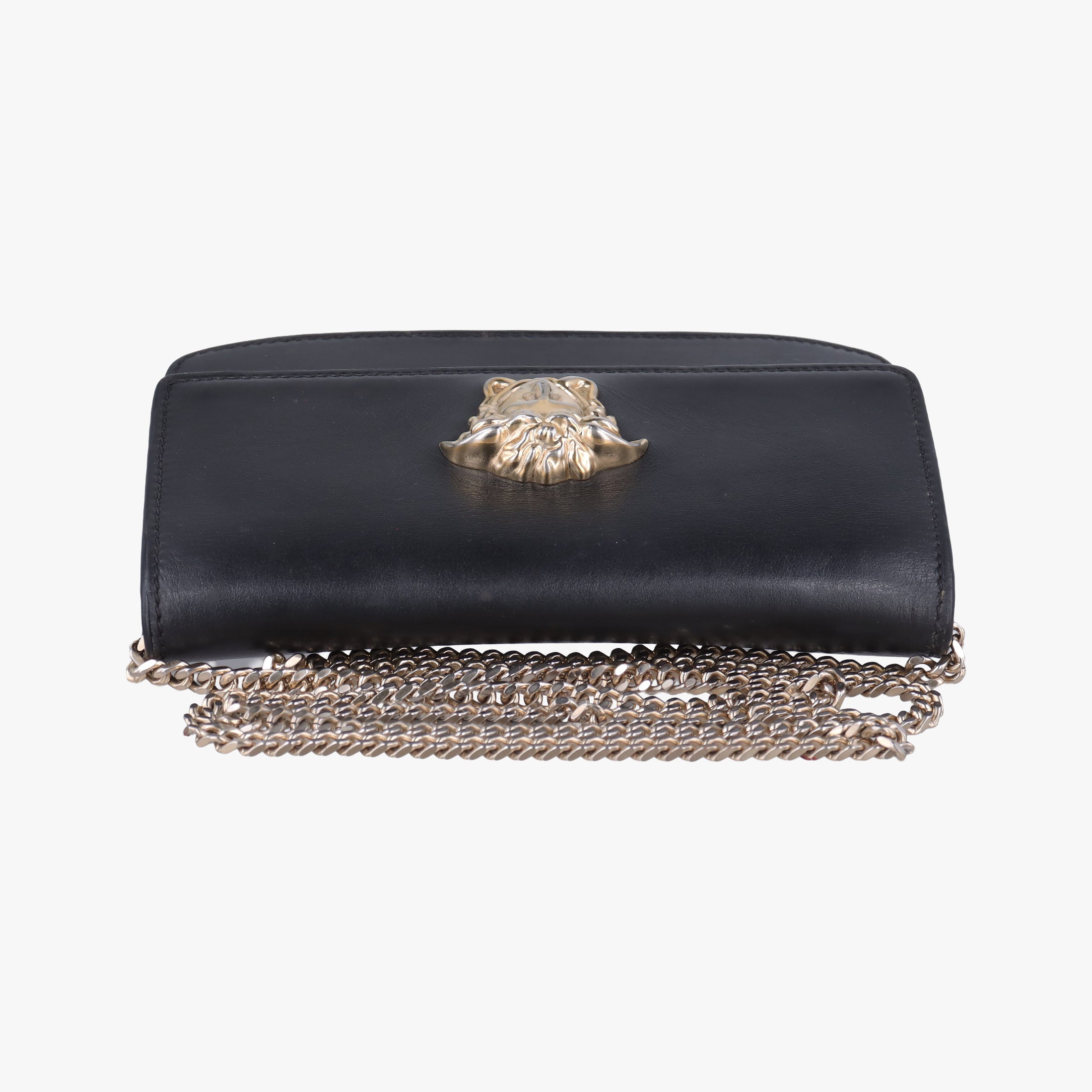 Pre-owned VERSACE La Medusa Black Leather  shoulderbag | stylenewstar