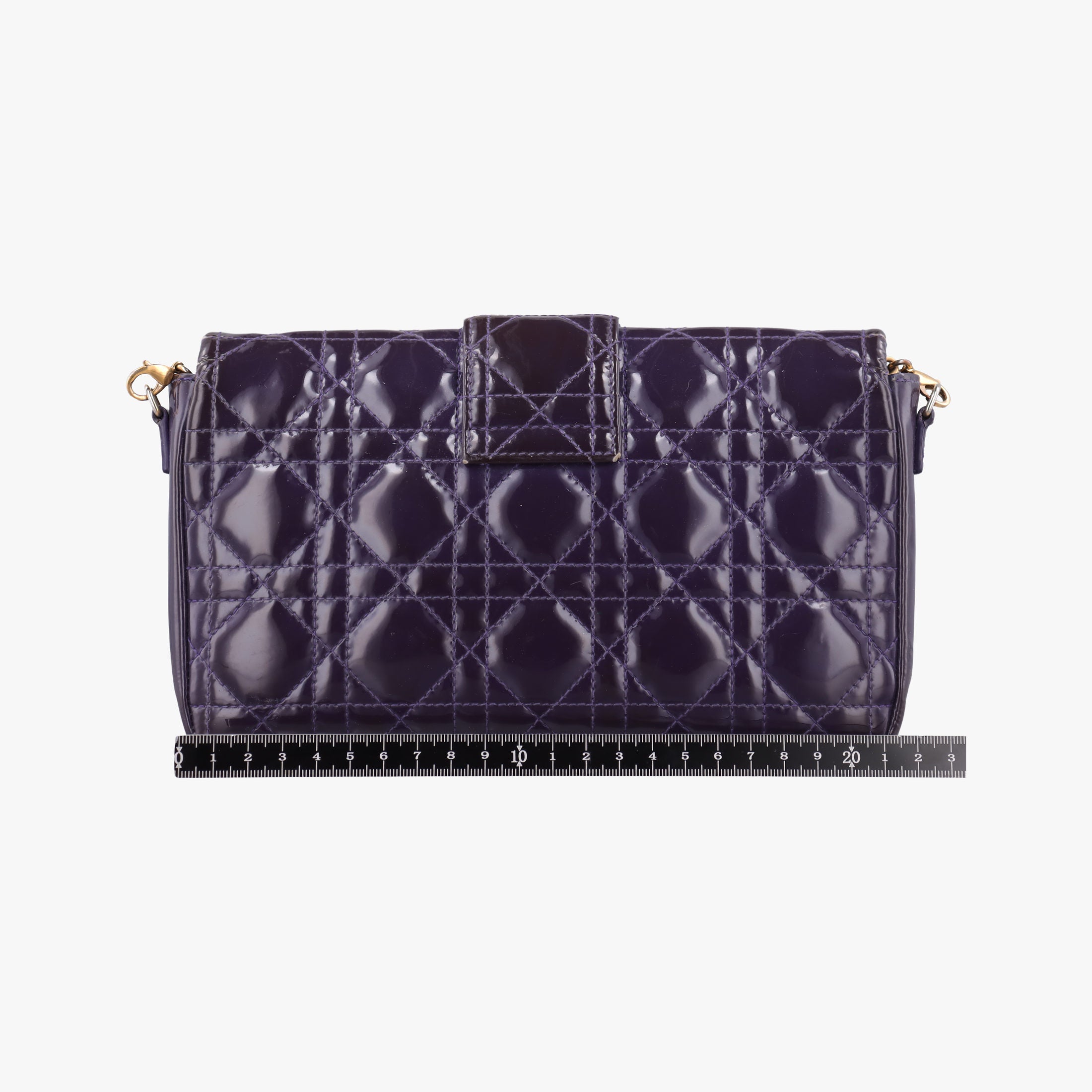 Secondhand Christian Dior Miss Dior Cannage New Rock Purple Patent  shoulderbag | stylenewstar