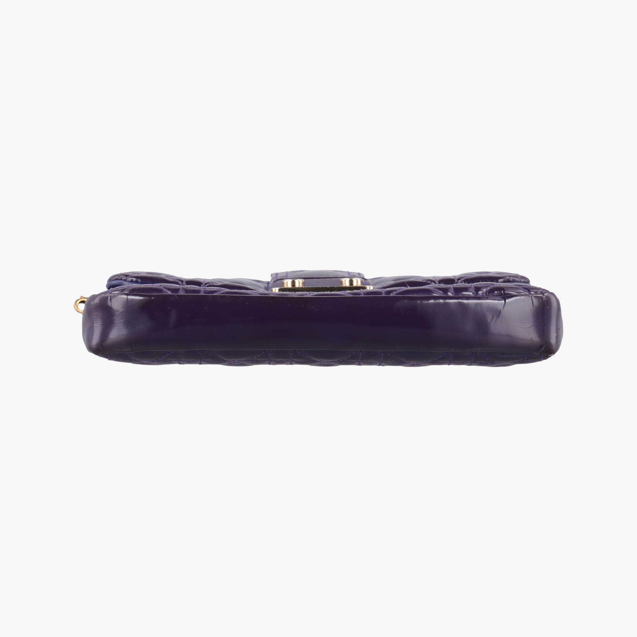 Secondhand Christian Dior Miss Dior Cannage New Rock Purple Patent  shoulderbag | stylenewstar