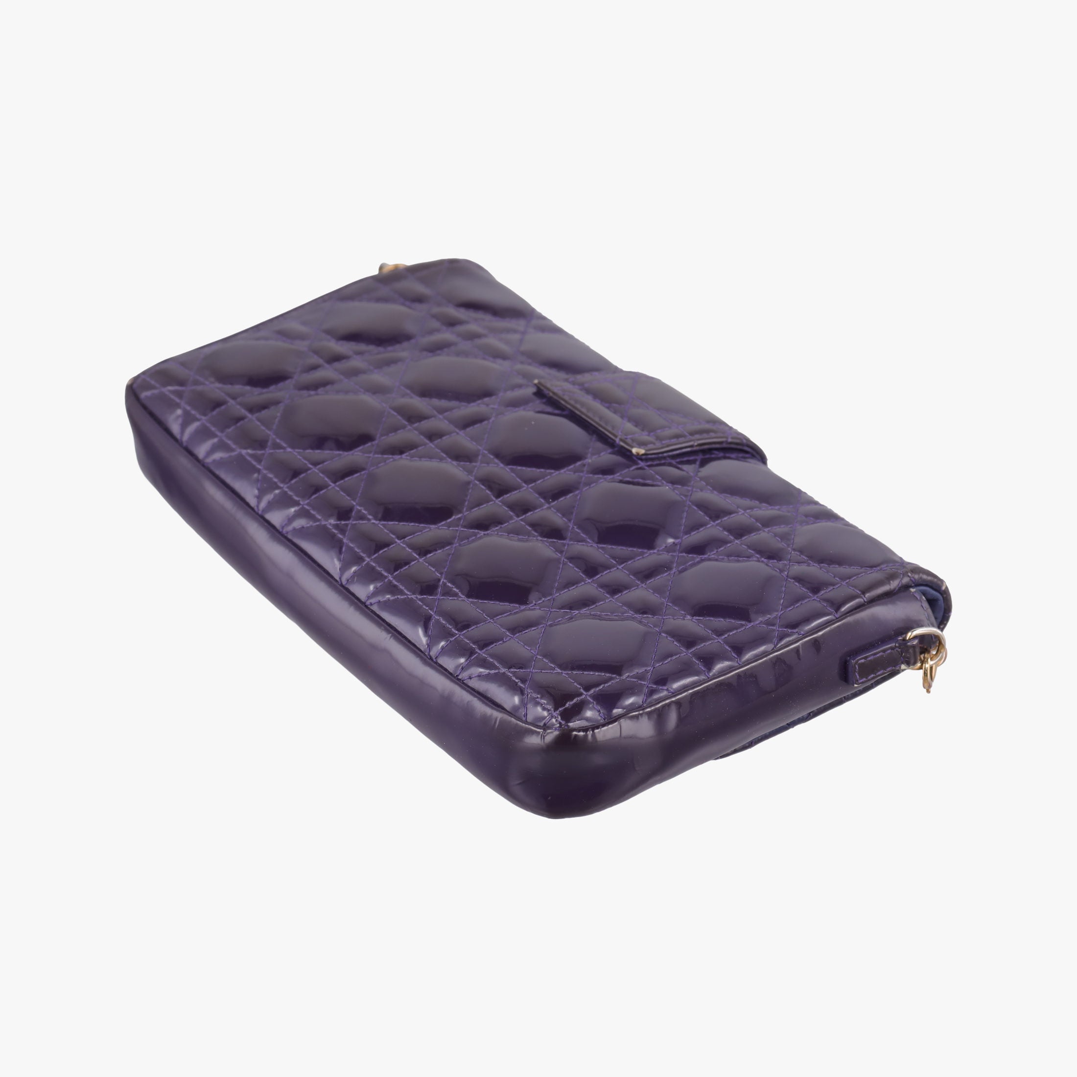 Secondhand Christian Dior Miss Dior Cannage New Rock Purple Patent  shoulderbag | stylenewstar