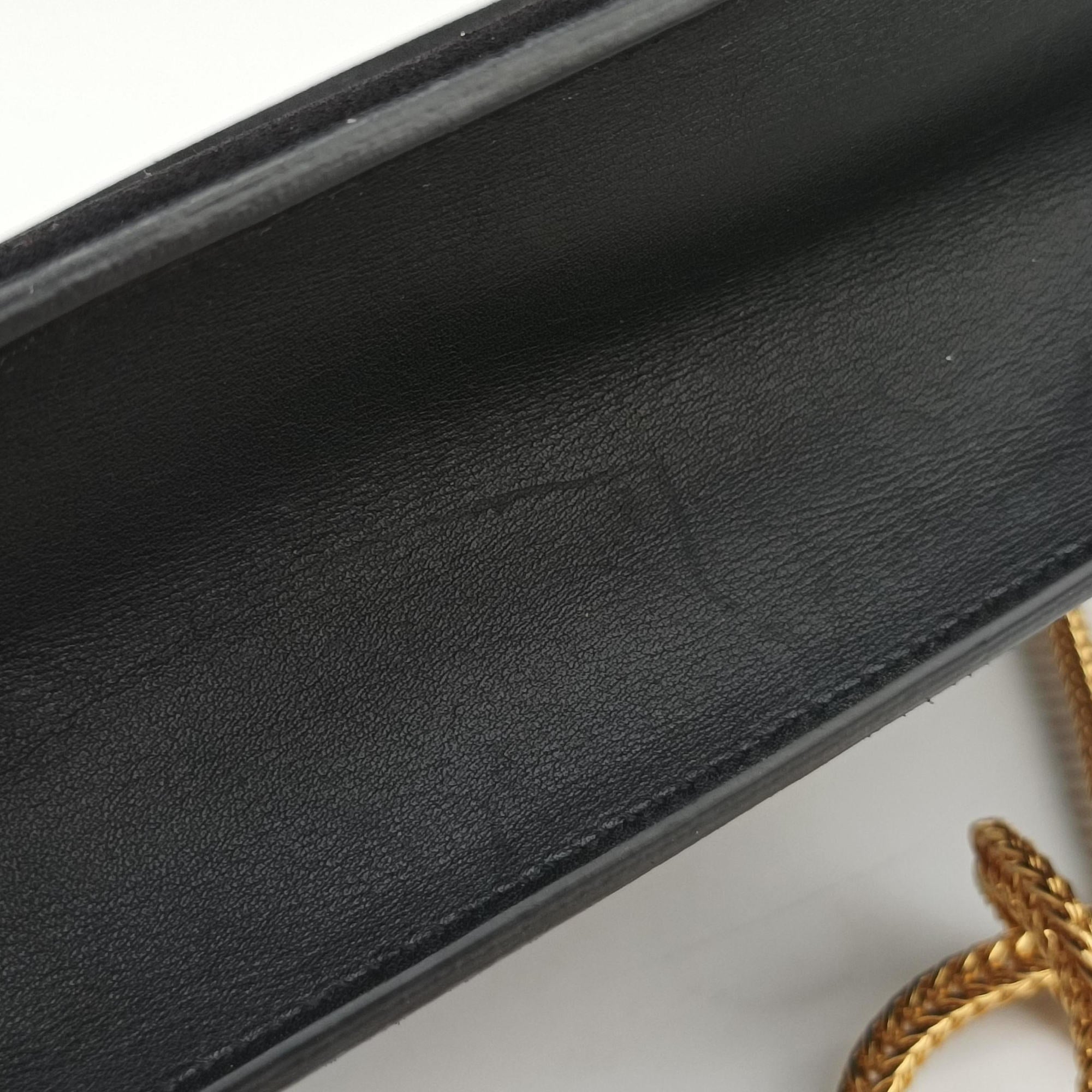 Pre-owned Yves Saint Laurent Small Betty Flap Black Suede × Leather 314516 shoulderbag | stylenewstar