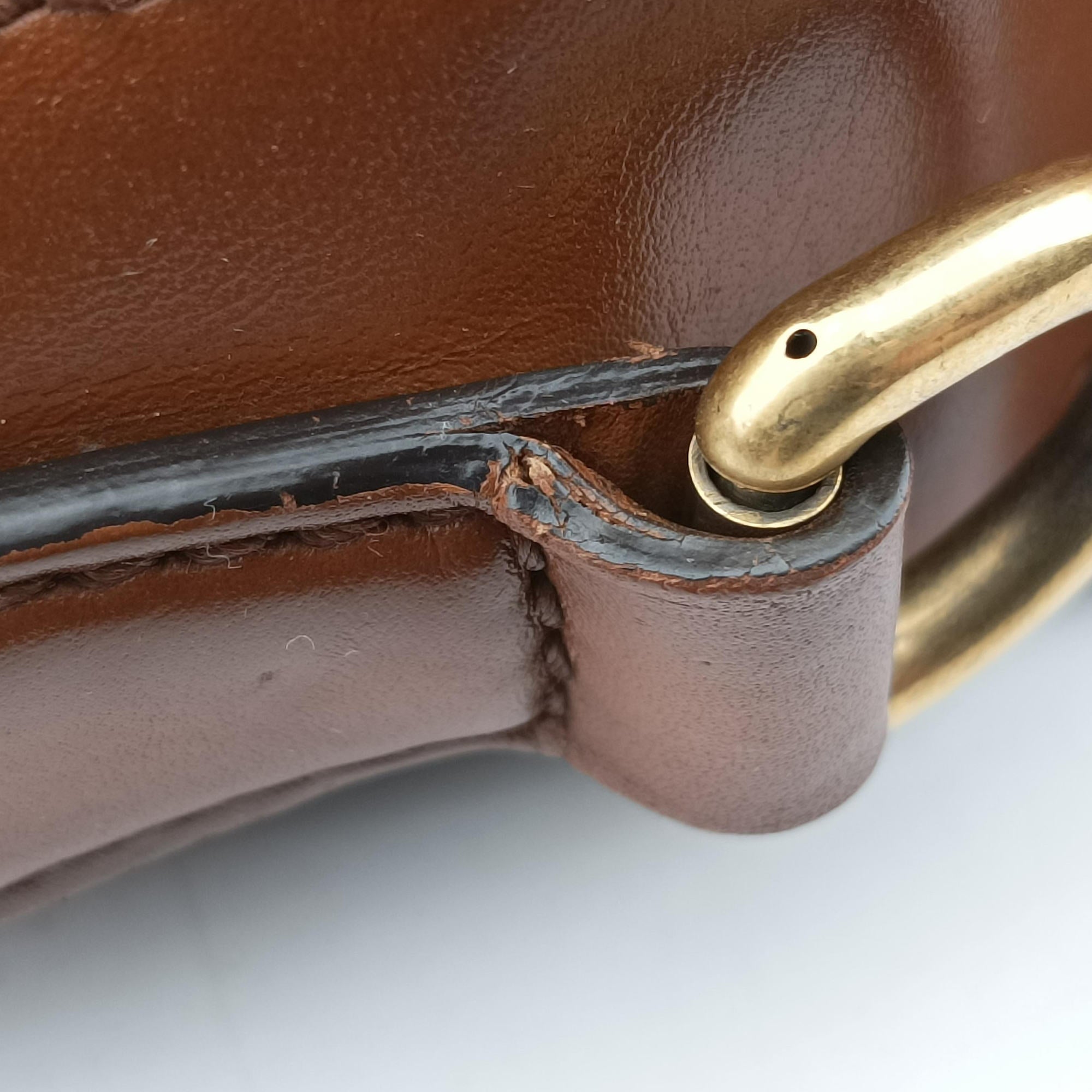 Pre-owned Gucci Lady Web Brown canvas×leather 383848 shoulderbag | stylenewstar