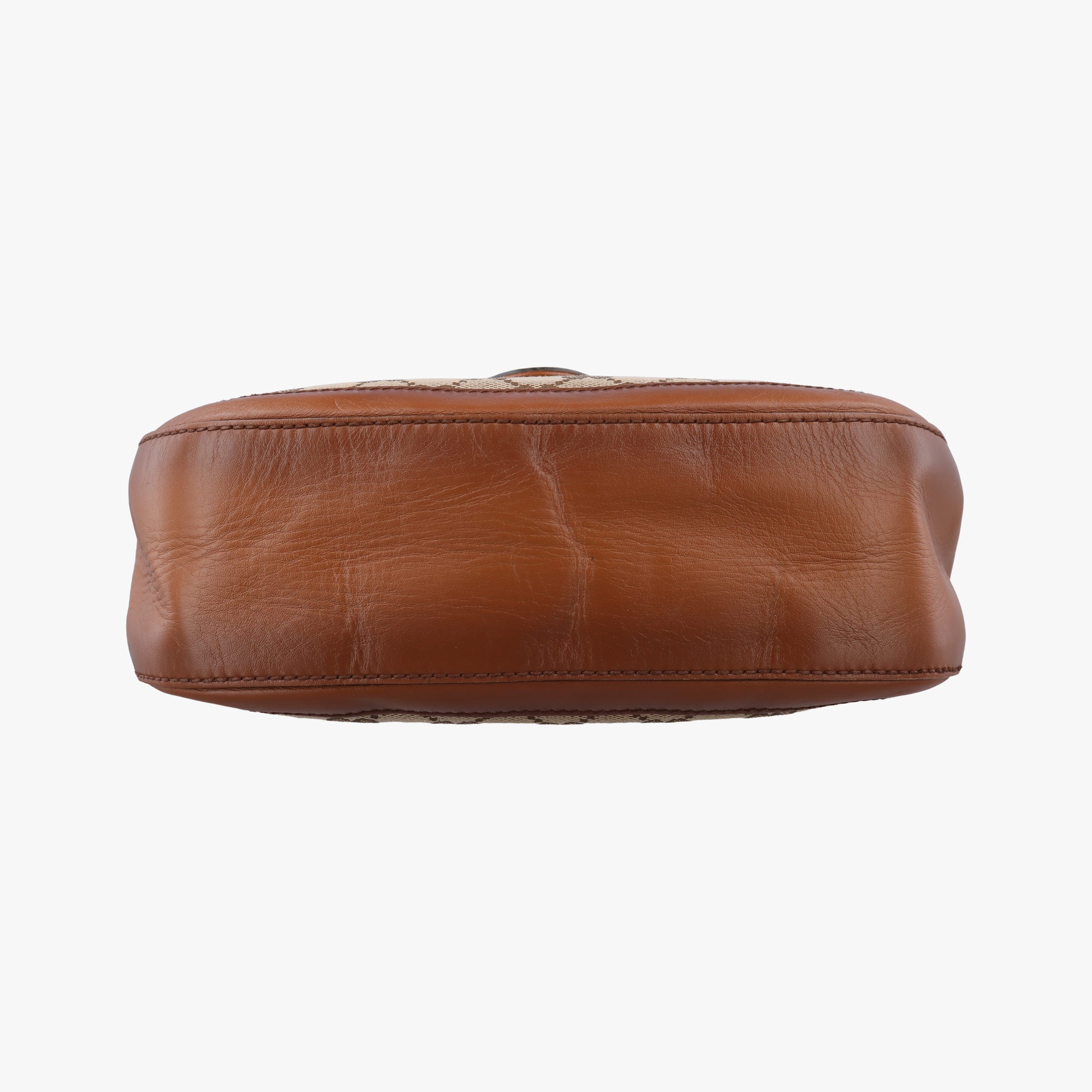Pre-owned Gucci Lady Web Brown canvas×leather 383848 shoulderbag | stylenewstar