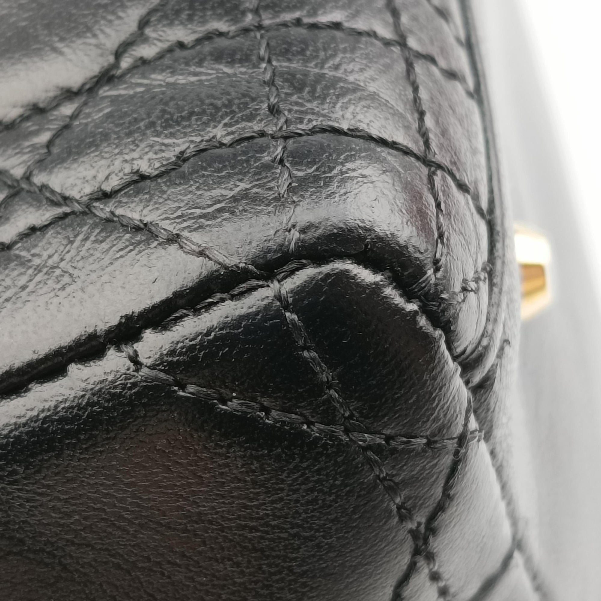 Secondhand Christian Dior Lady Dior Black lambskin  handbag | stylenewstar