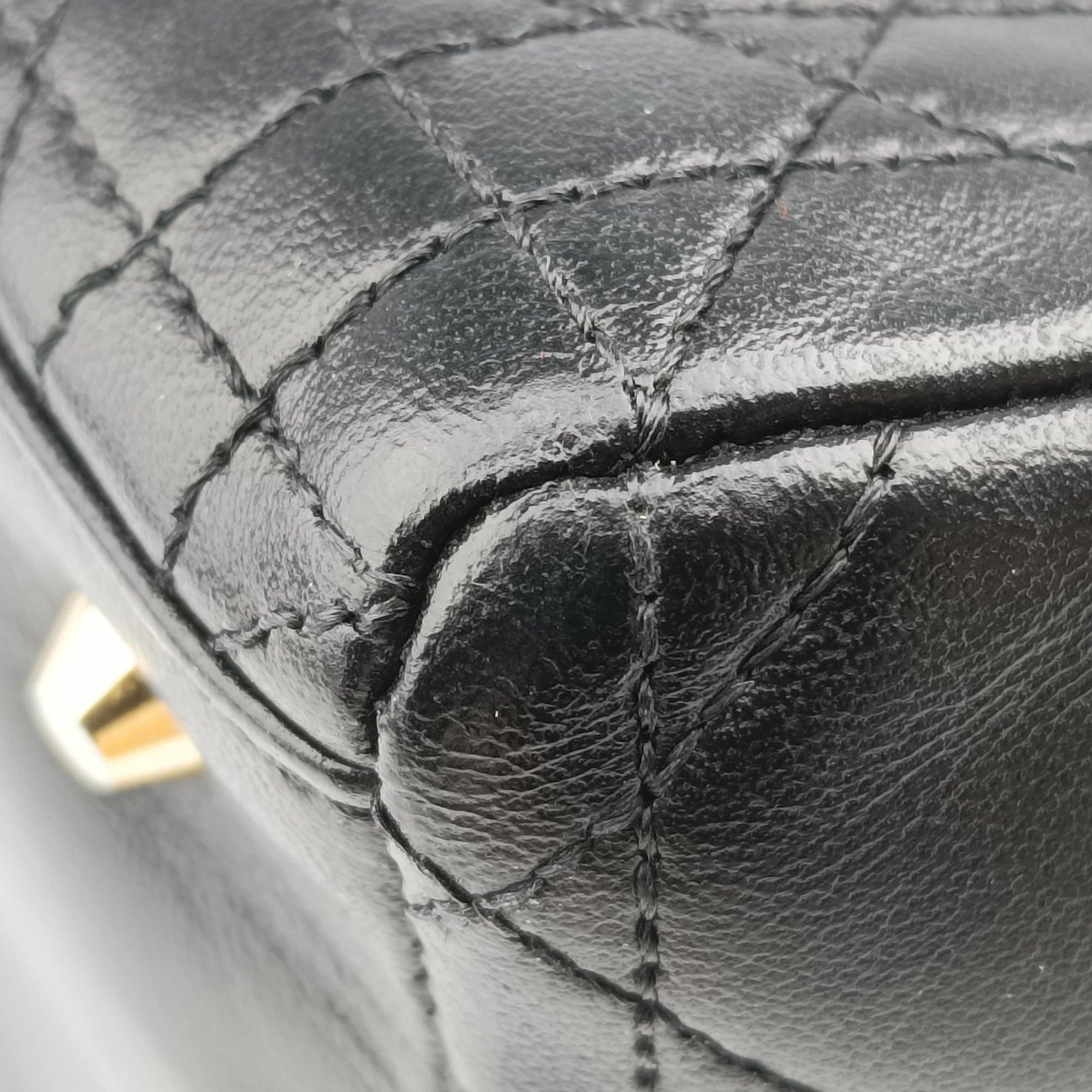 Secondhand Christian Dior Lady Dior Black lambskin  handbag | stylenewstar