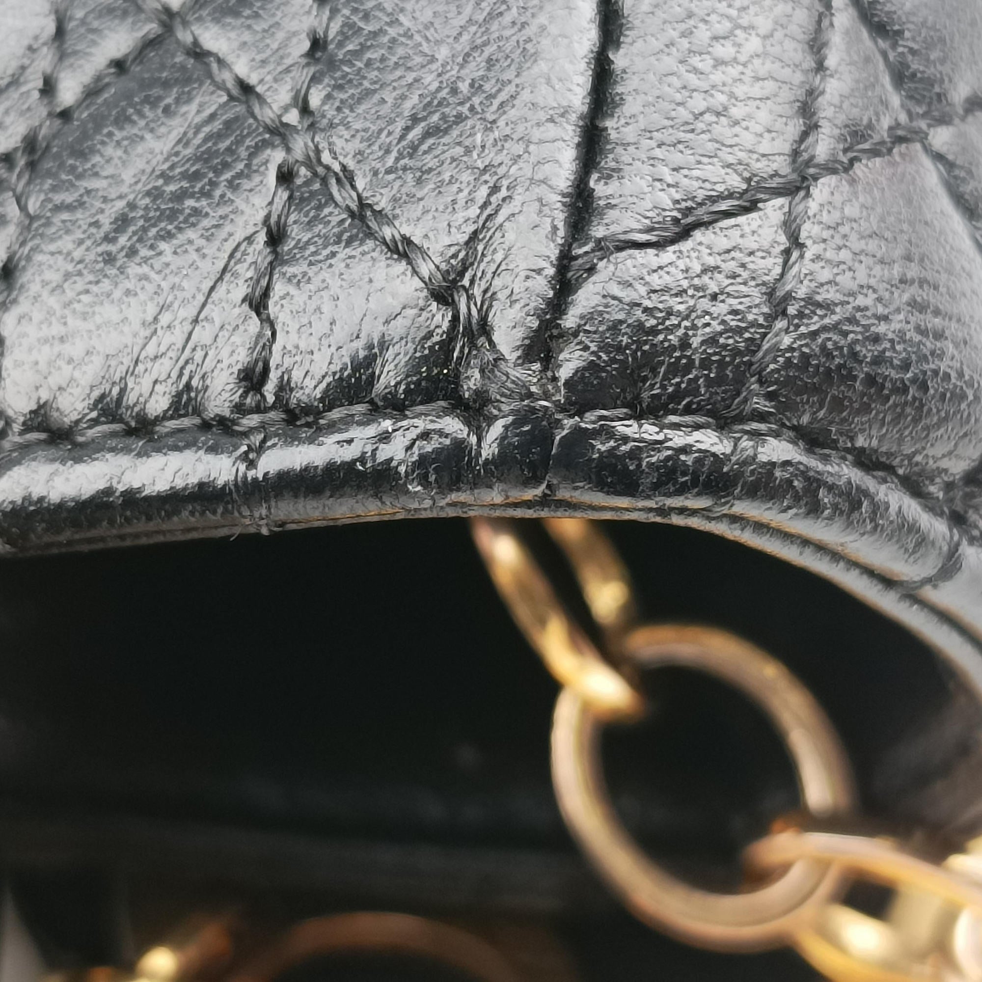 Secondhand Christian Dior Lady Dior Black lambskin  handbag | stylenewstar