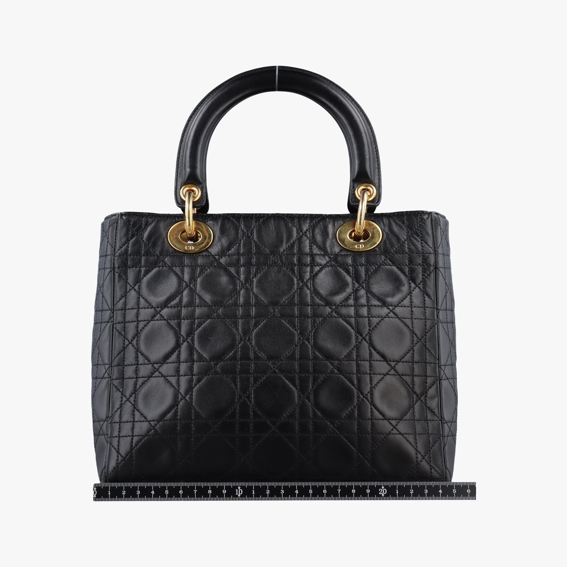 Secondhand Christian Dior Lady Dior Black lambskin  handbag | stylenewstar