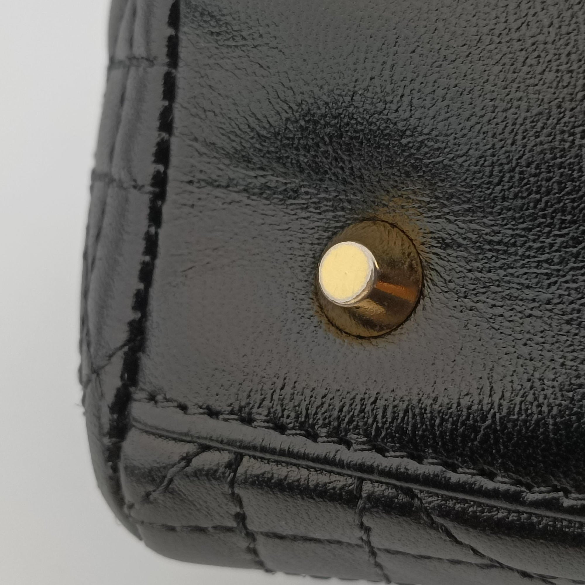 Secondhand Christian Dior Lady Dior Black lambskin  handbag | stylenewstar