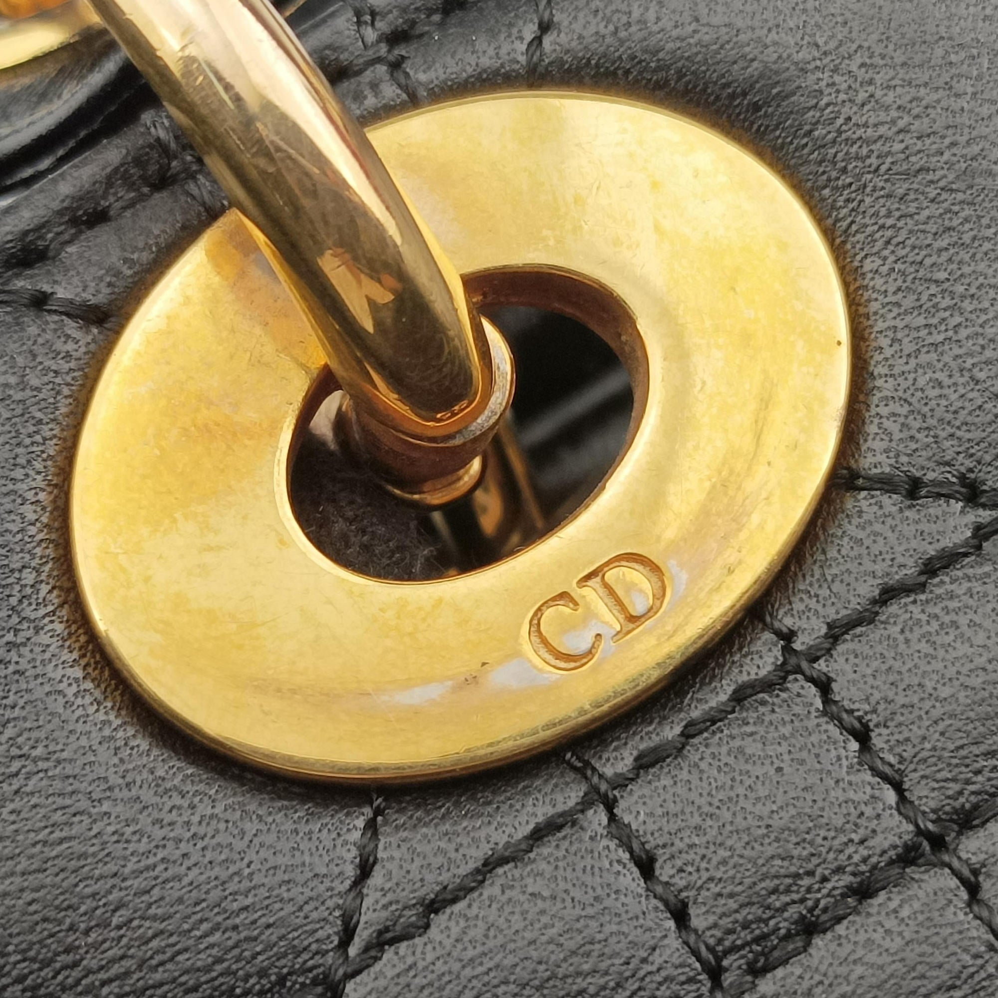 Secondhand Christian Dior Lady Dior Black lambskin  handbag | stylenewstar