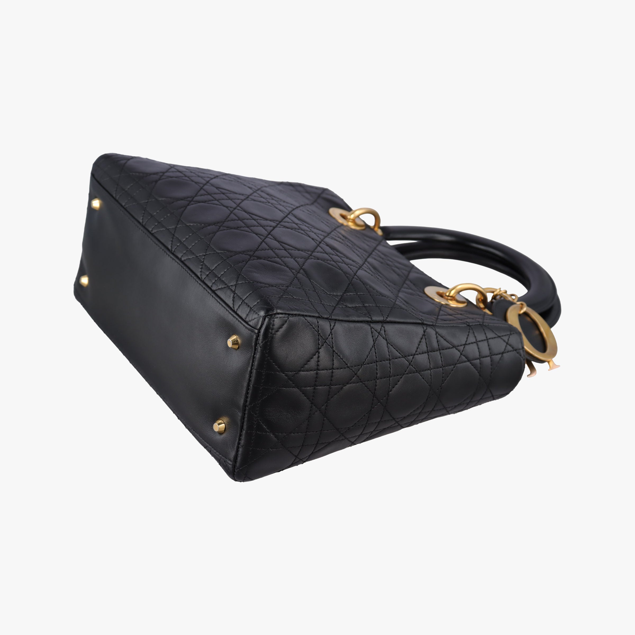 Secondhand Christian Dior Lady Dior Black lambskin  handbag | stylenewstar