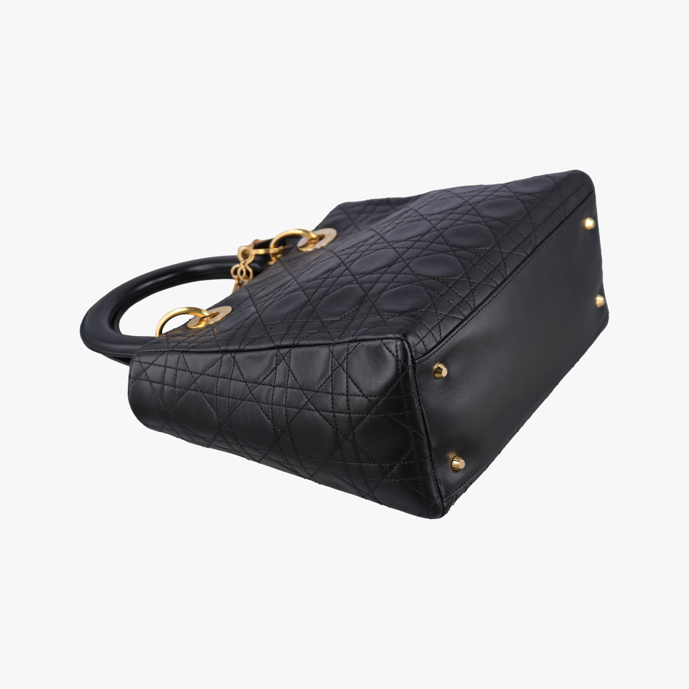 Secondhand Christian Dior Lady Dior Black lambskin  handbag | stylenewstar