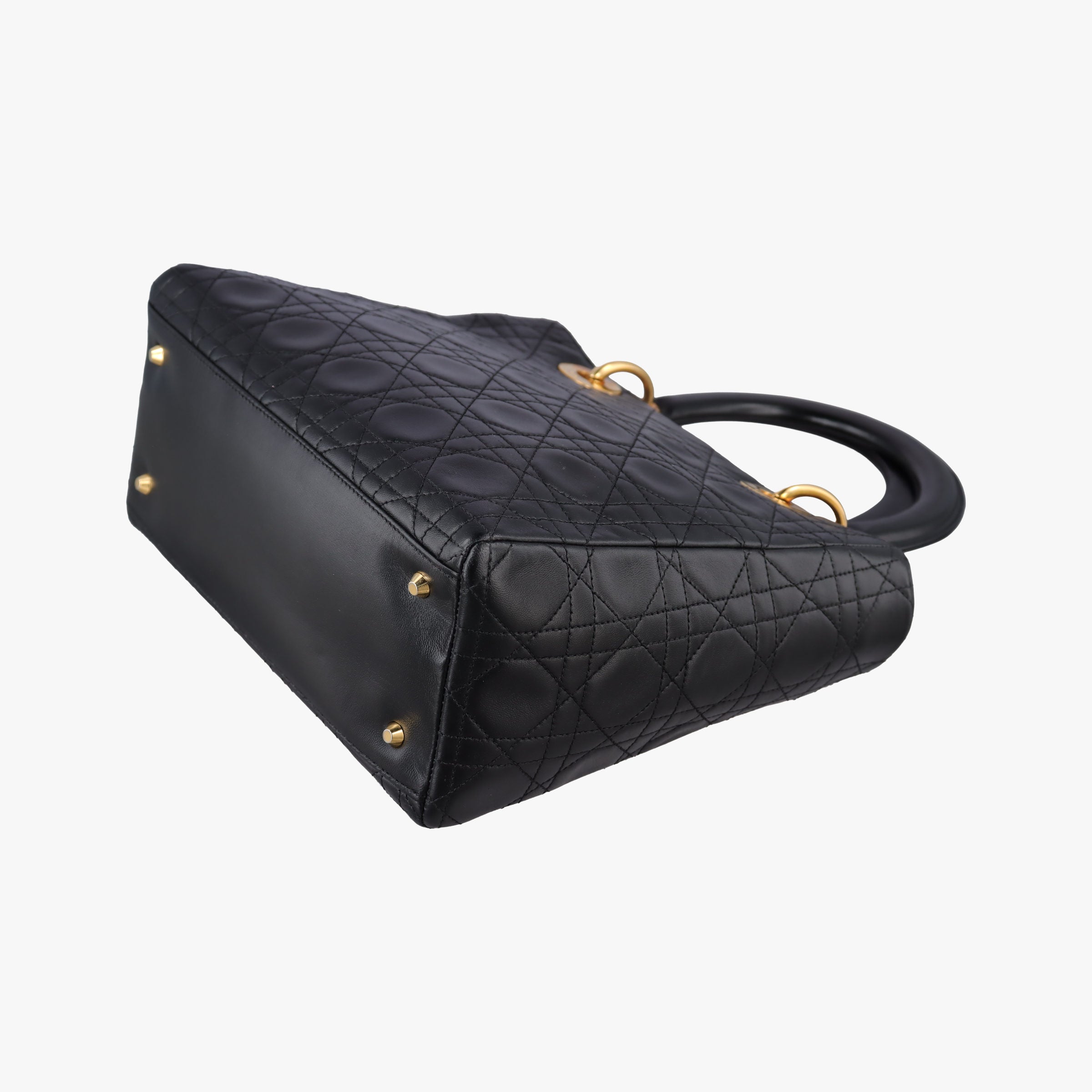 Secondhand Christian Dior Lady Dior Black lambskin  handbag | stylenewstar