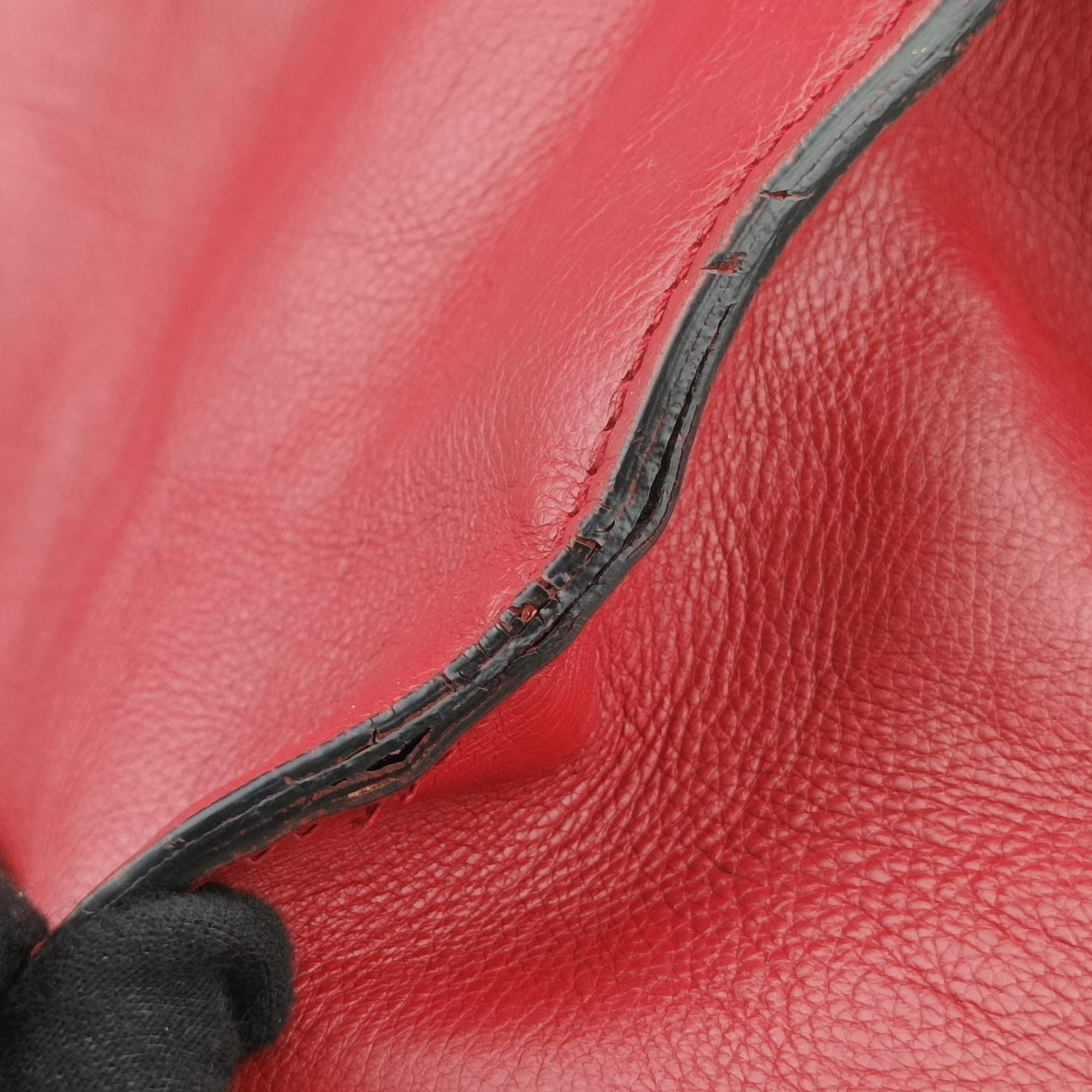 Vintage Prada Twin Pocket Winged Tote Red Leather BN2619 shoulderbag | stylenewstar