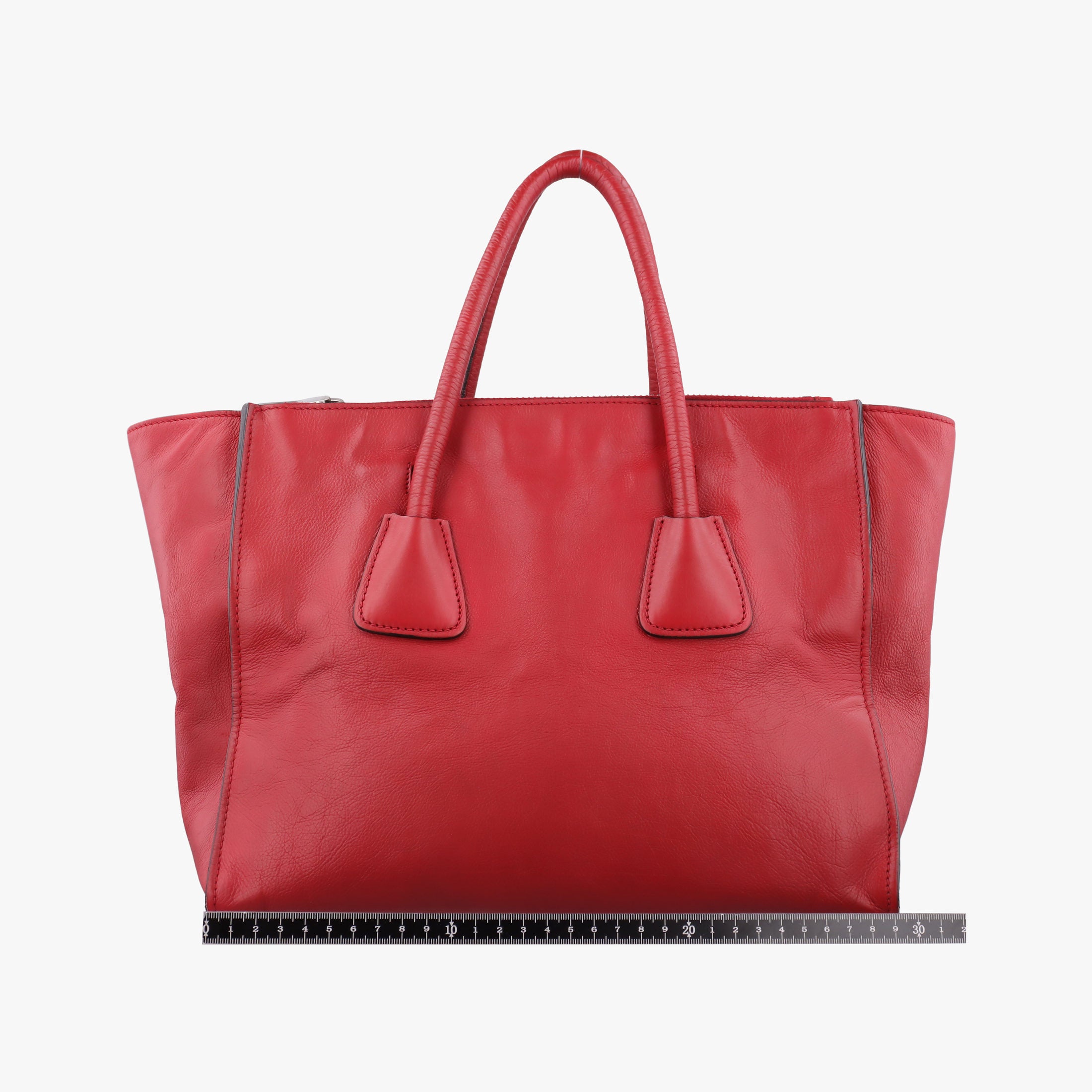 Vintage Prada Twin Pocket Winged Tote Red Leather BN2619 shoulderbag | stylenewstar