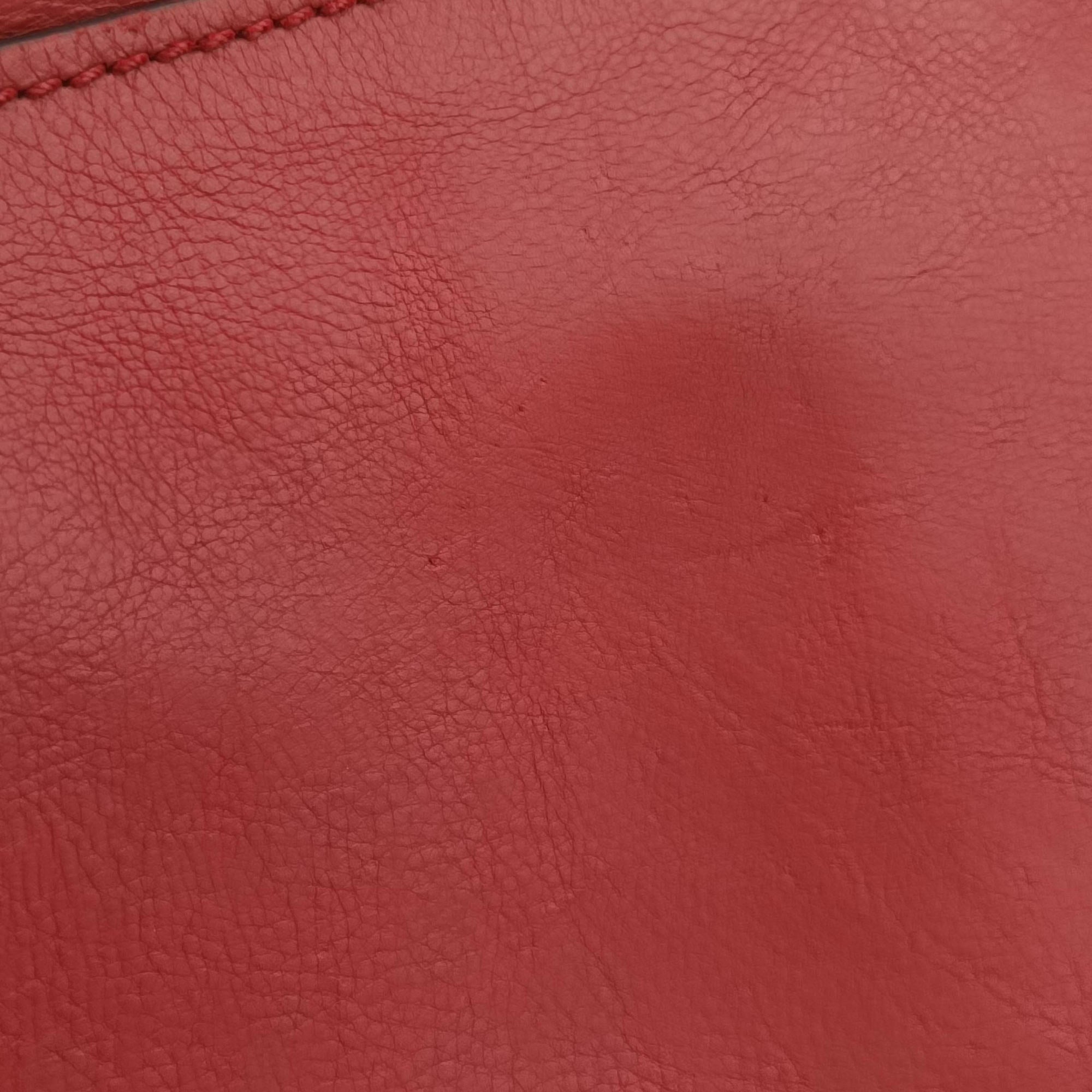 Vintage Prada Twin Pocket Winged Tote Red Leather BN2619 shoulderbag | stylenewstar
