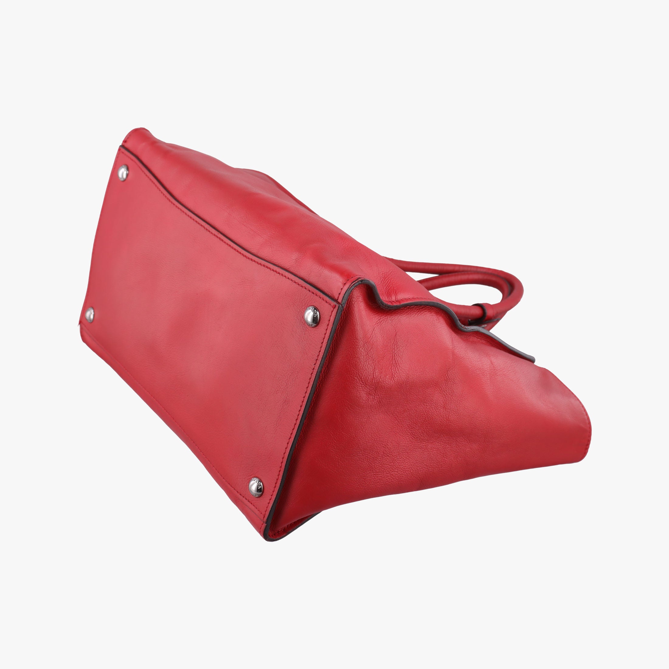 Vintage Prada Twin Pocket Winged Tote Red Leather BN2619 shoulderbag | stylenewstar