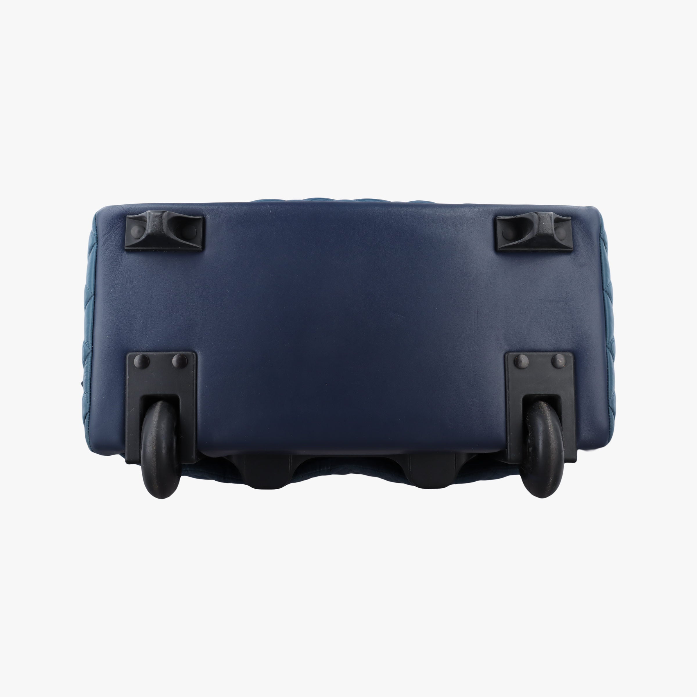 Pre-owned Chanel Cococoon Quilting Blue Nylon×Leather A47107 suitcase | stylenewstar