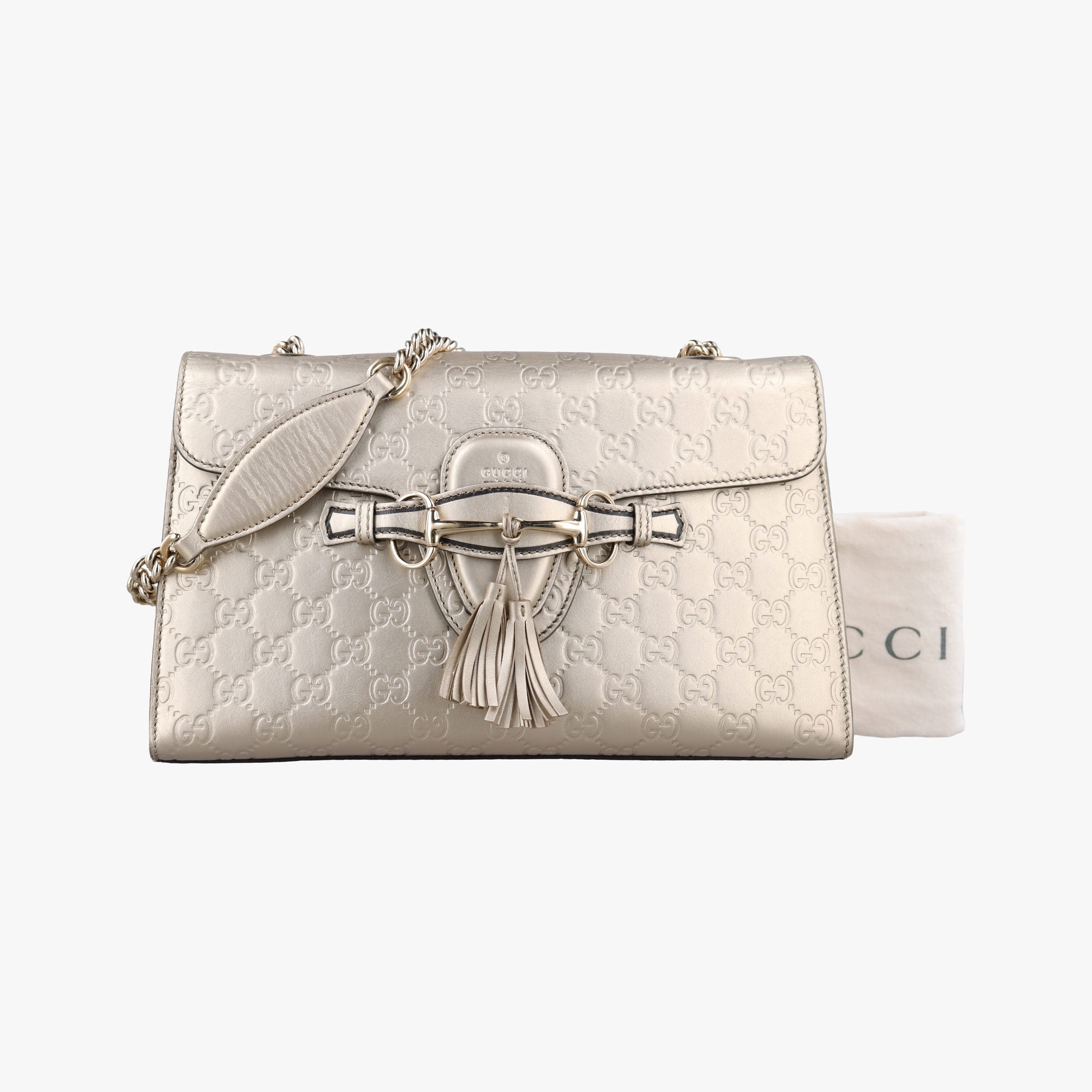 Vintage Gucci Emily Golden Leather 295402 shoulderbag | stylenewstar