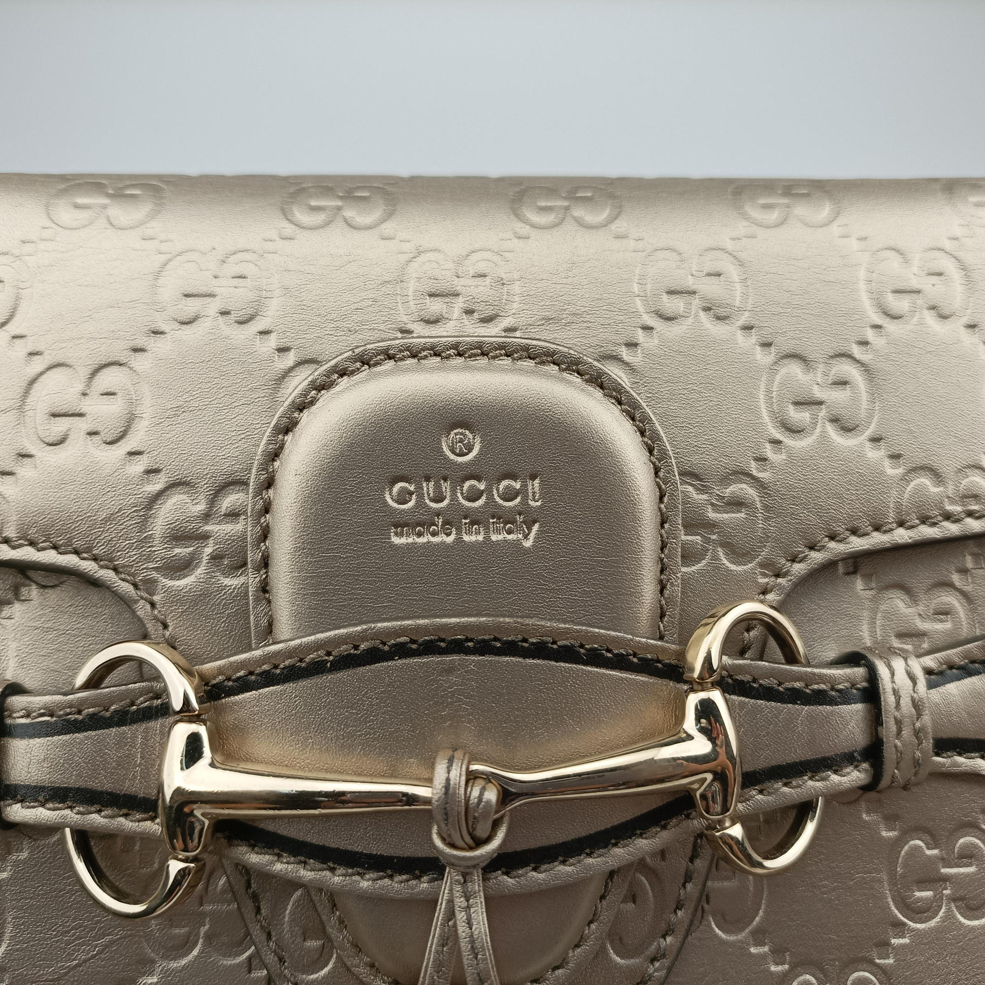 Vintage Gucci Emily Golden Leather 295402 shoulderbag | stylenewstar
