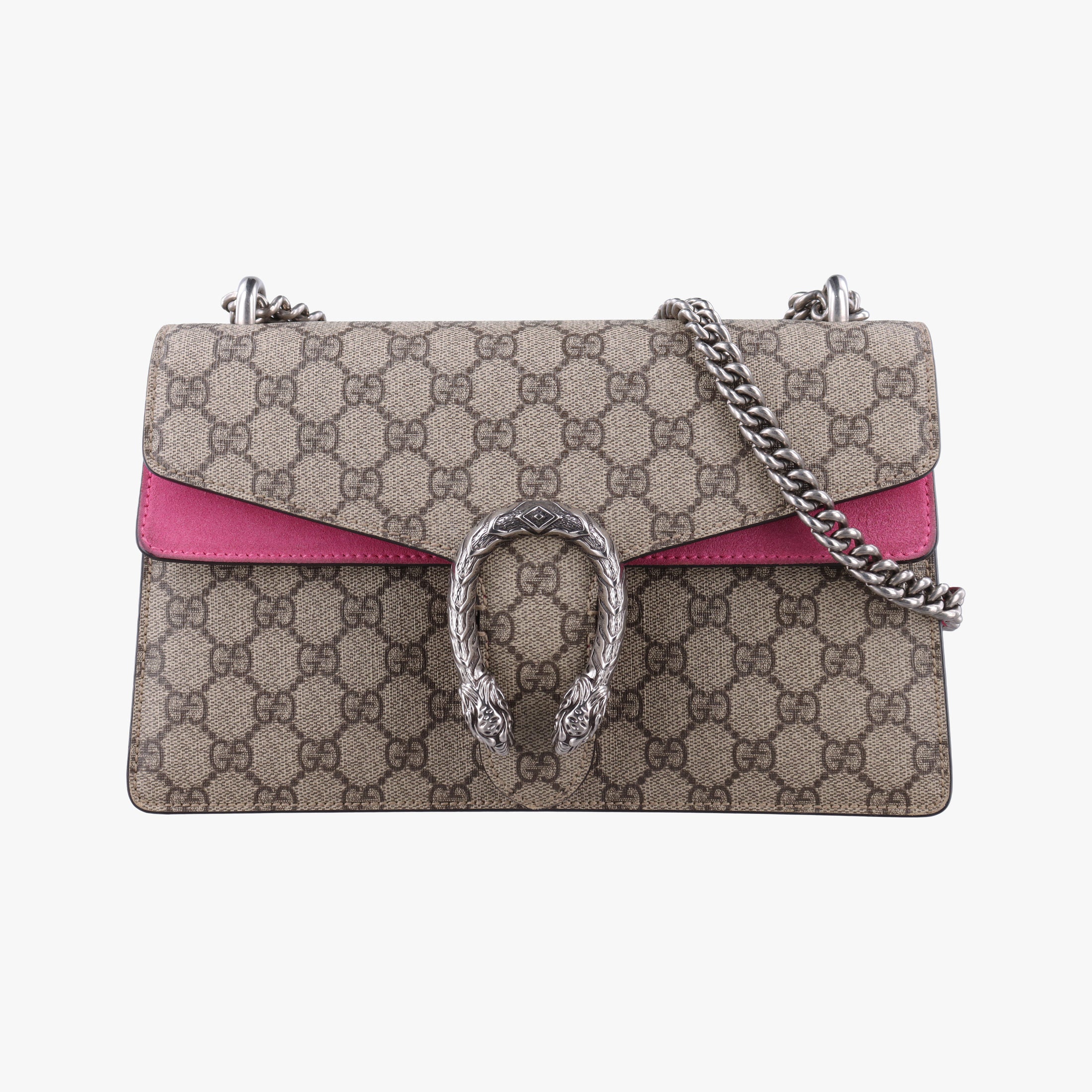 Vintage Gucci Dionysus Brown×pink PVC coated canvas × suede 400249 shoulderbag | stylenewstar