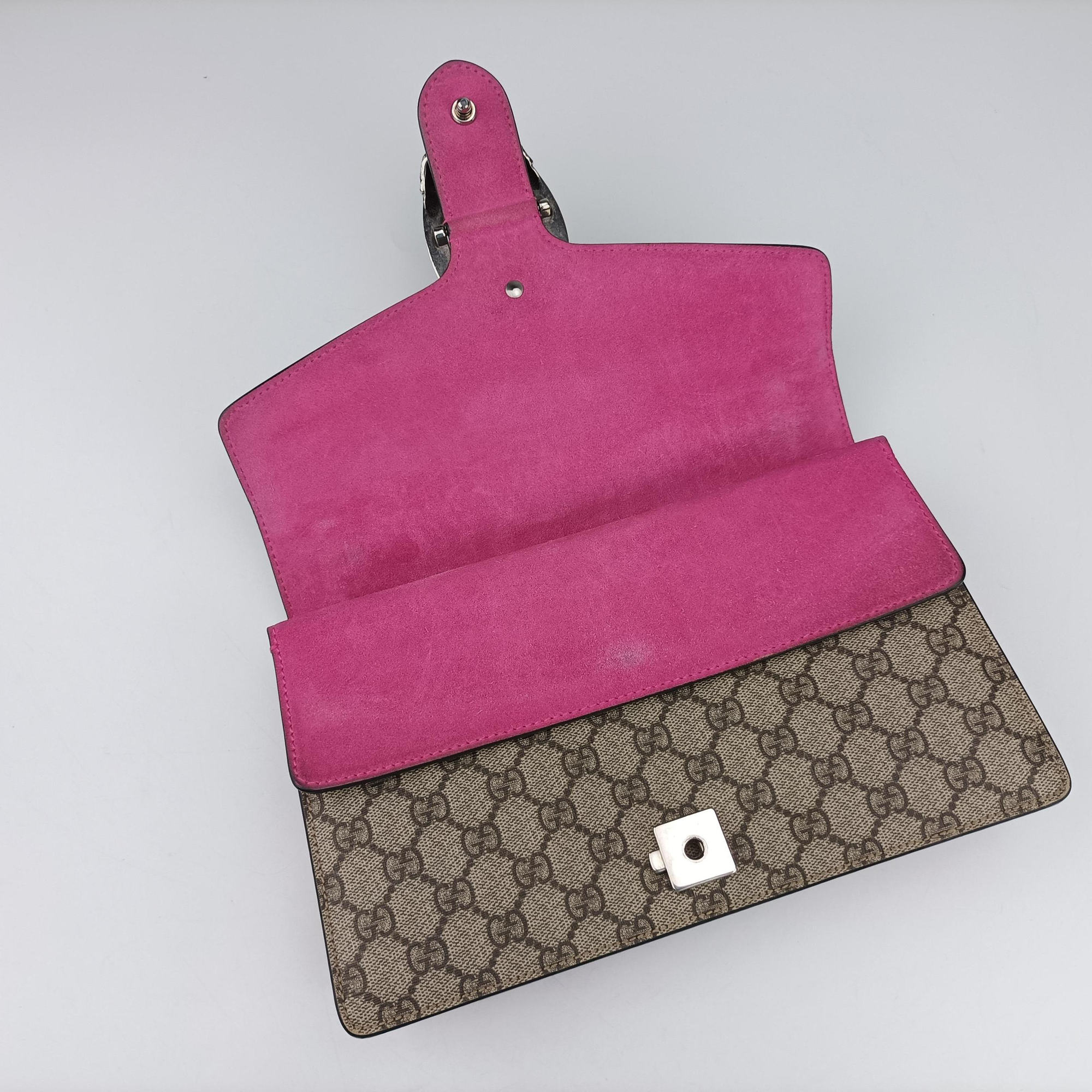 Vintage Gucci Dionysus Brown×pink PVC coated canvas × suede 400249 shoulderbag | stylenewstar
