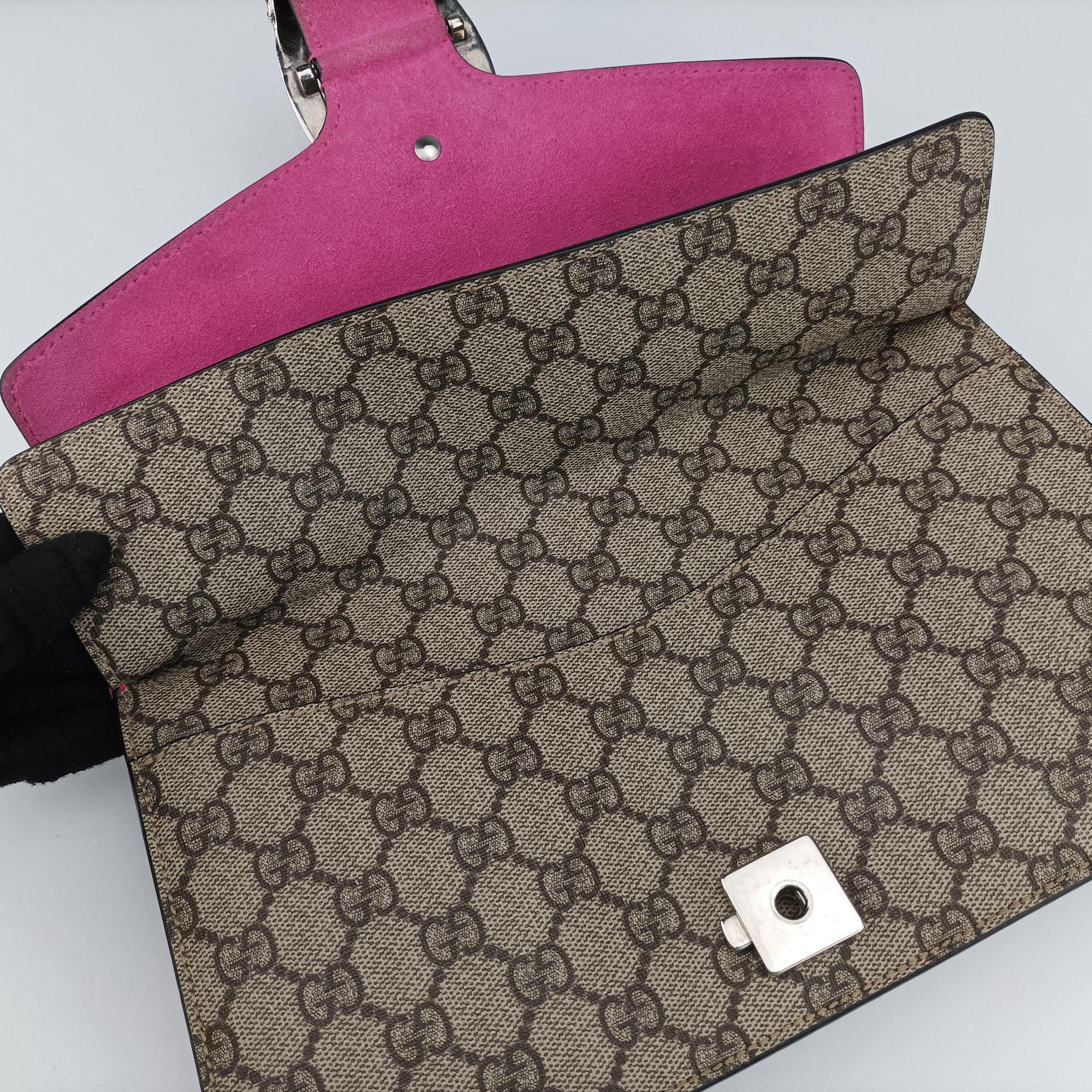 Vintage Gucci Dionysus Brown×pink PVC coated canvas × suede 400249 shoulderbag | stylenewstar