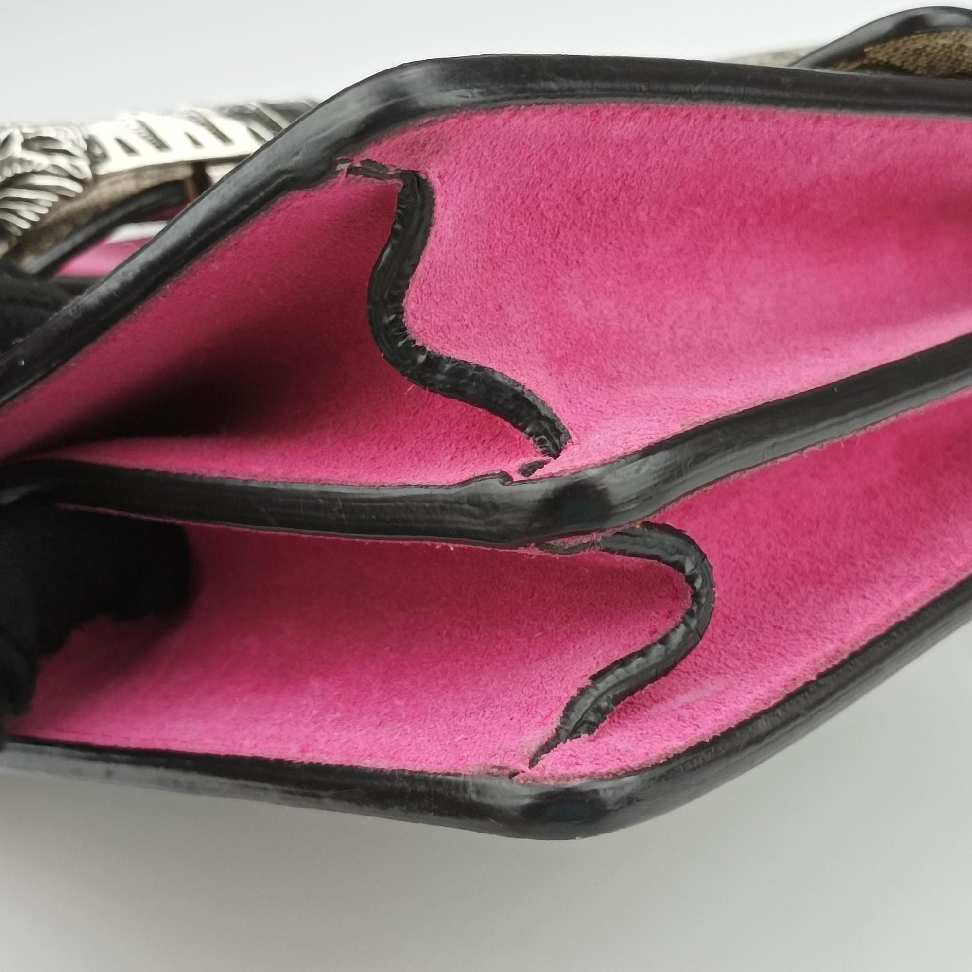 Vintage Gucci Dionysus Brown×pink PVC coated canvas × suede 400249 shoulderbag | stylenewstar