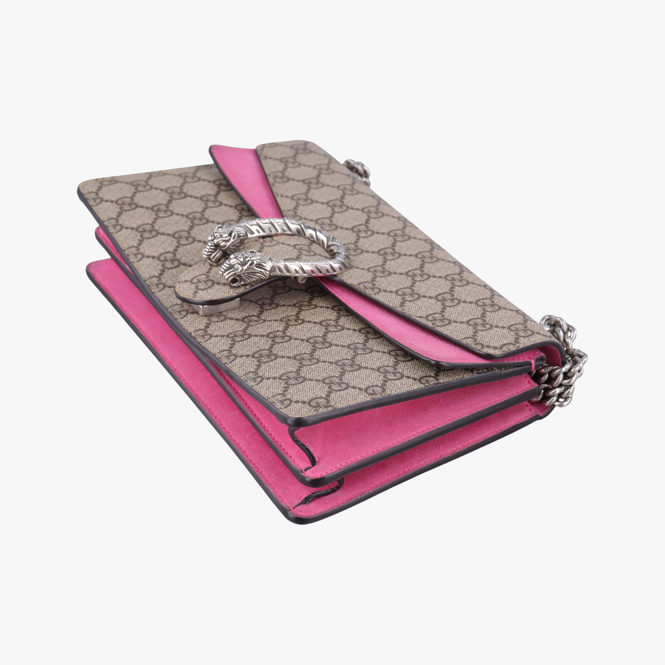 Vintage Gucci Dionysus Brown×pink PVC coated canvas × suede 400249 shoulderbag | stylenewstar