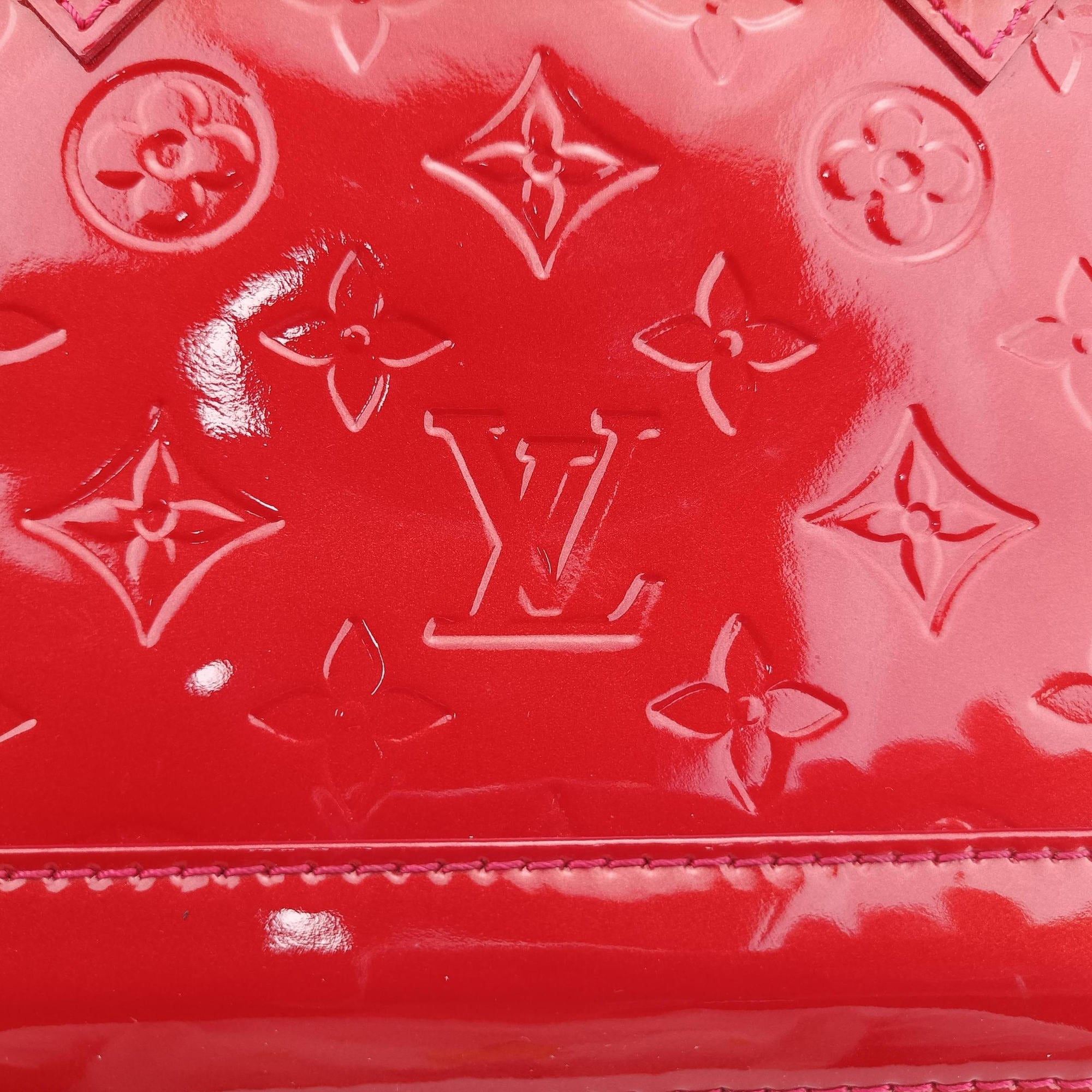 Pre-owned Louis Vuitton Alma BB CERISE Vernis M90174 shoulderbag | stylenewstar