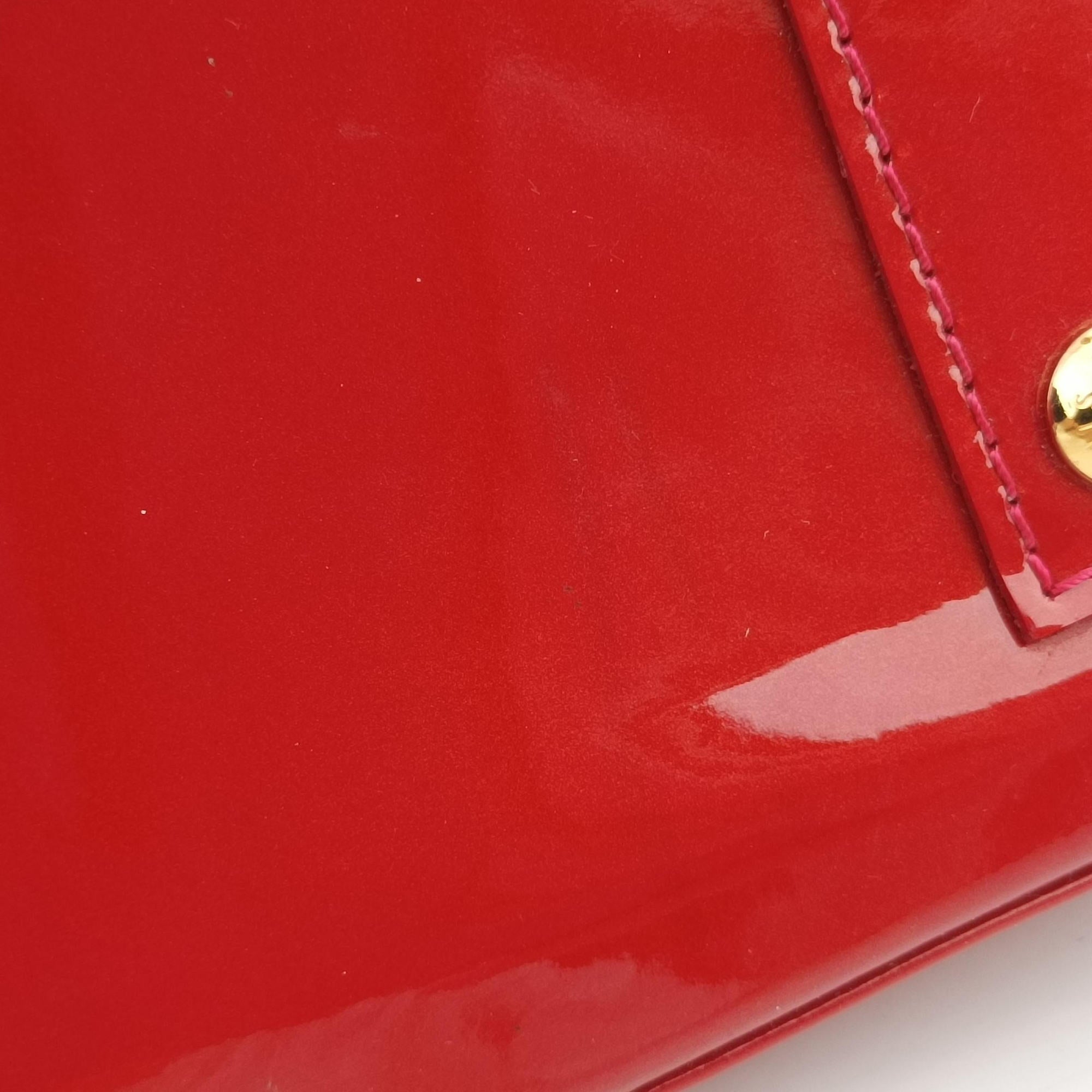 Pre-owned Louis Vuitton Alma BB CERISE Vernis M90174 shoulderbag | stylenewstar