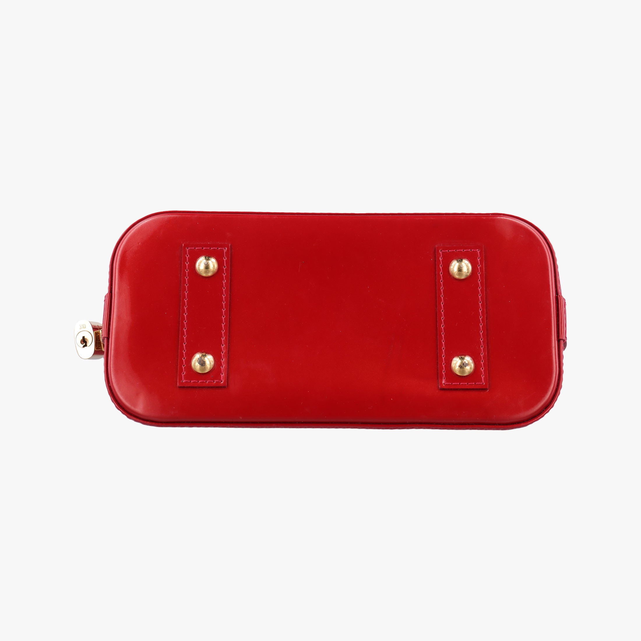 Pre-owned Louis Vuitton Alma BB CERISE Vernis M90174 shoulderbag | stylenewstar