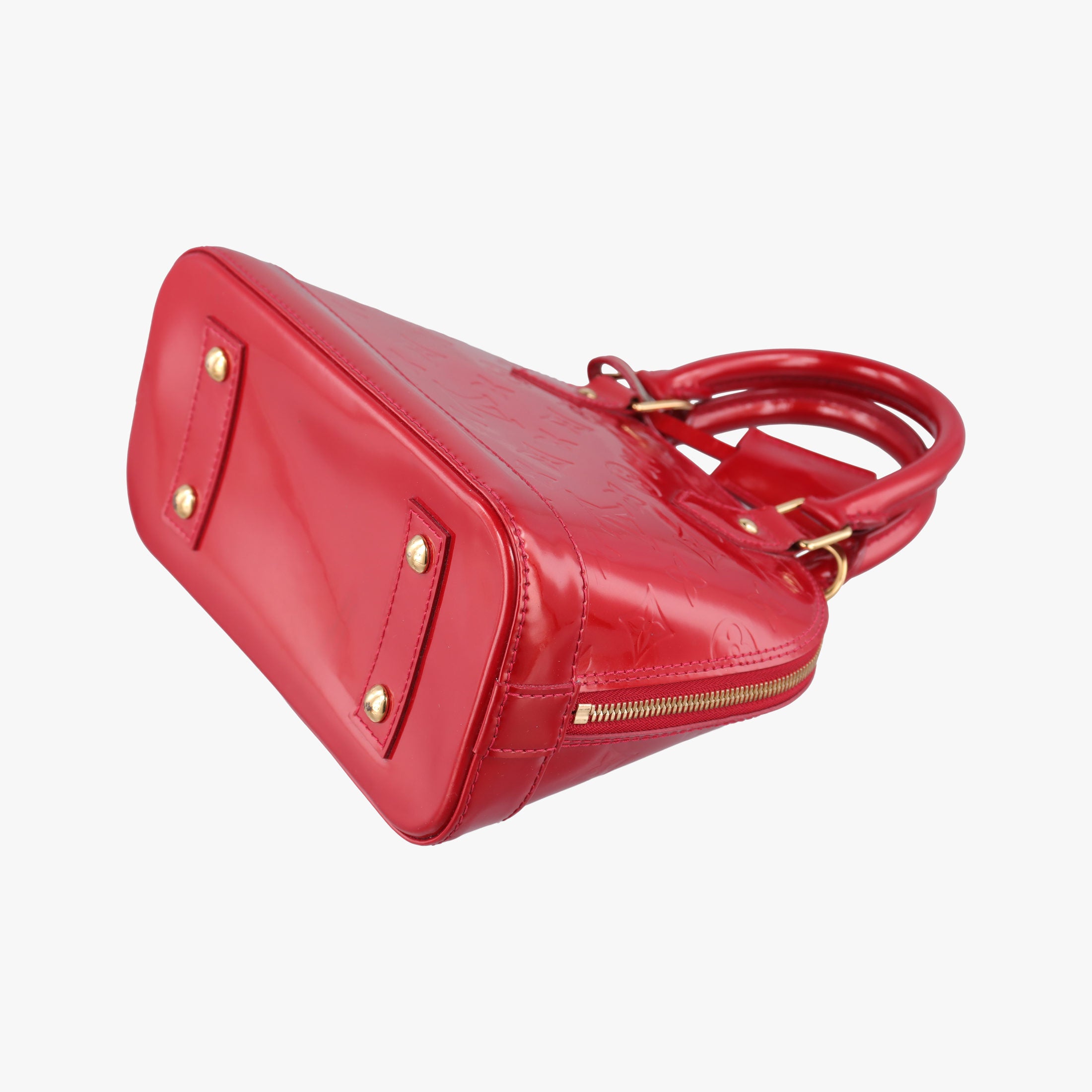 Pre-owned Louis Vuitton Alma BB CERISE Vernis M90174 shoulderbag | stylenewstar