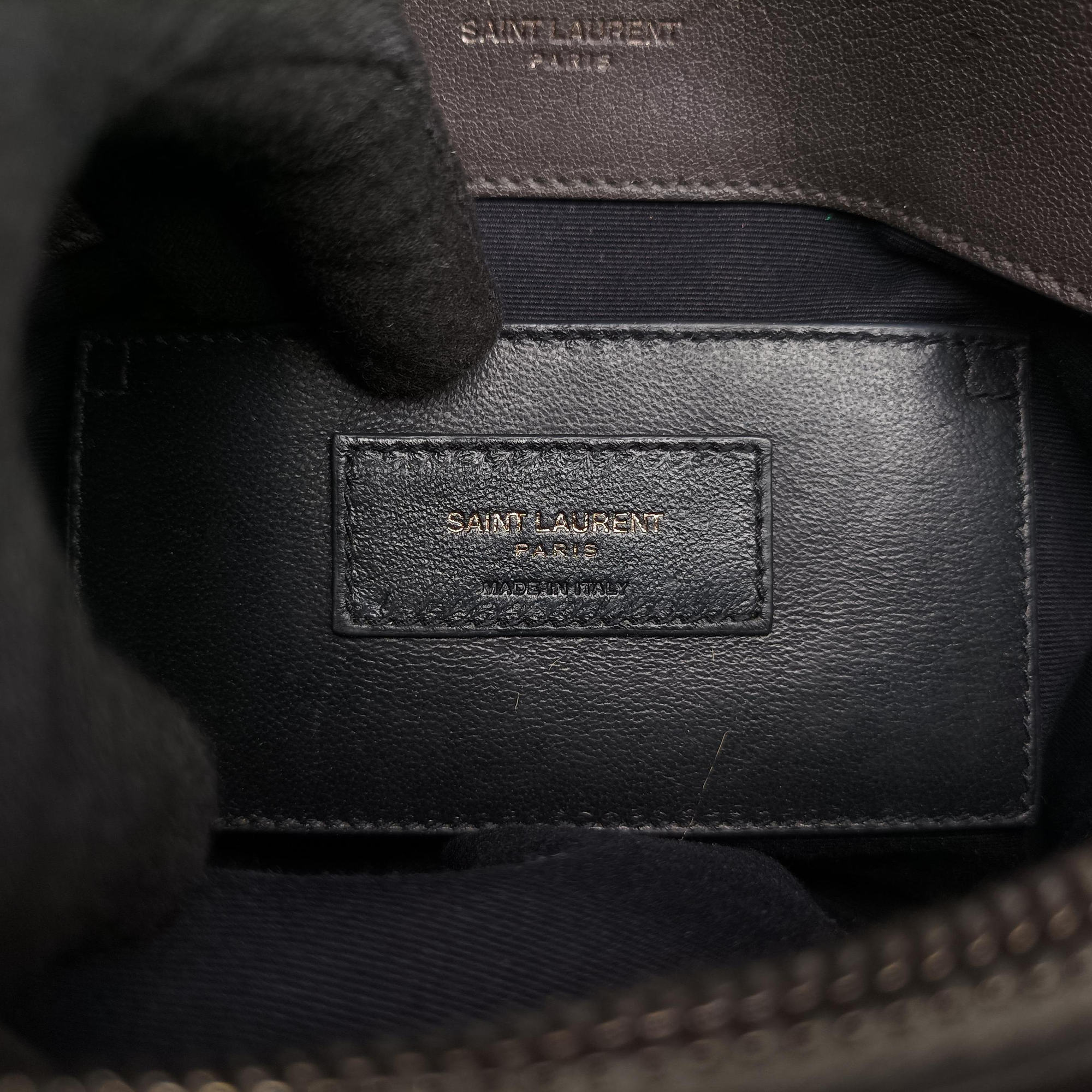 Secondhand Yves Saint Laurent COLLEGE Grey Leather 487213 shoulderbag | stylenewstar