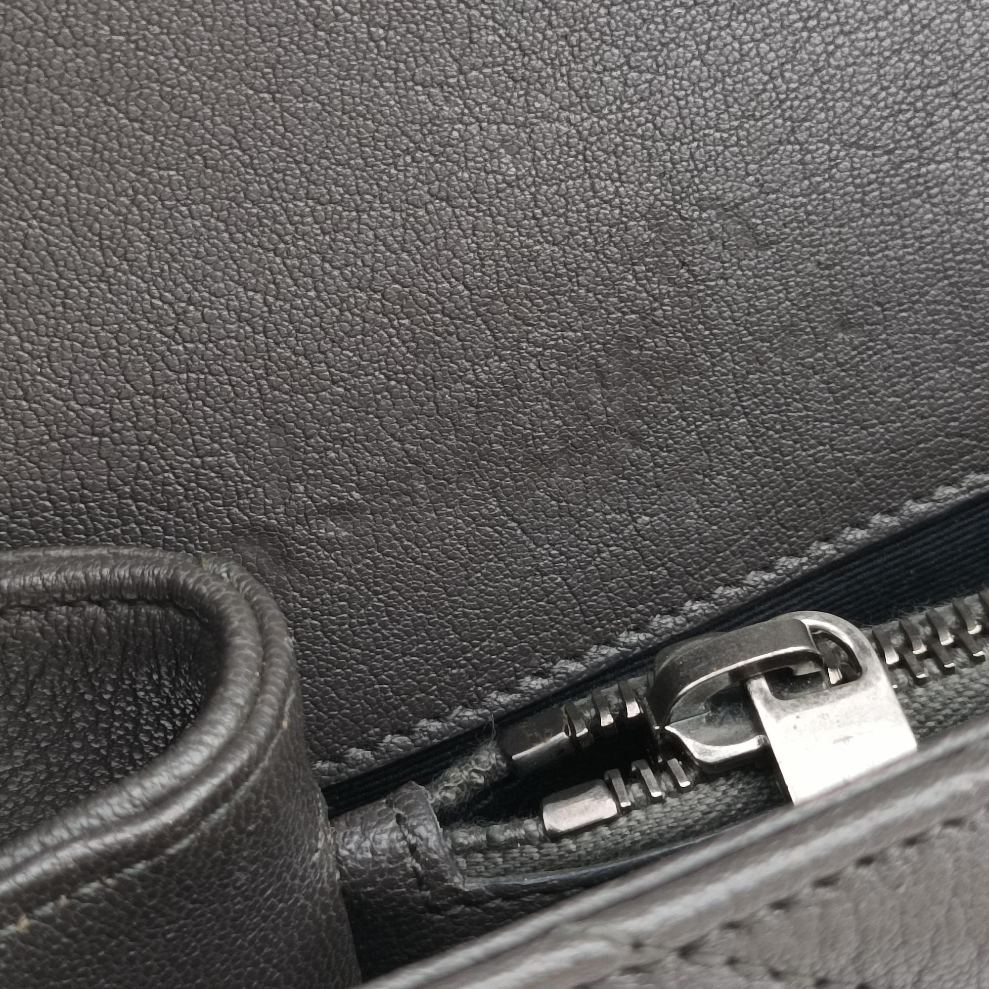 Secondhand Yves Saint Laurent COLLEGE Grey Leather 487213 shoulderbag | stylenewstar