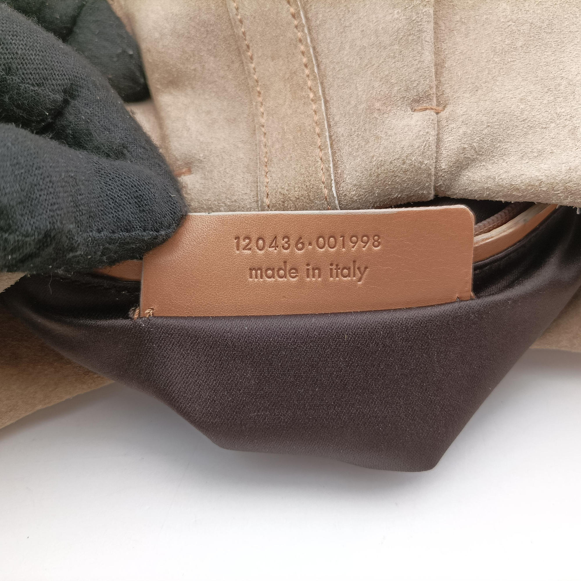 Pre-owned Yves Saint Laurent Rive Gauche Beige Leather×Suede 120436 shoulderbag | stylenewstar