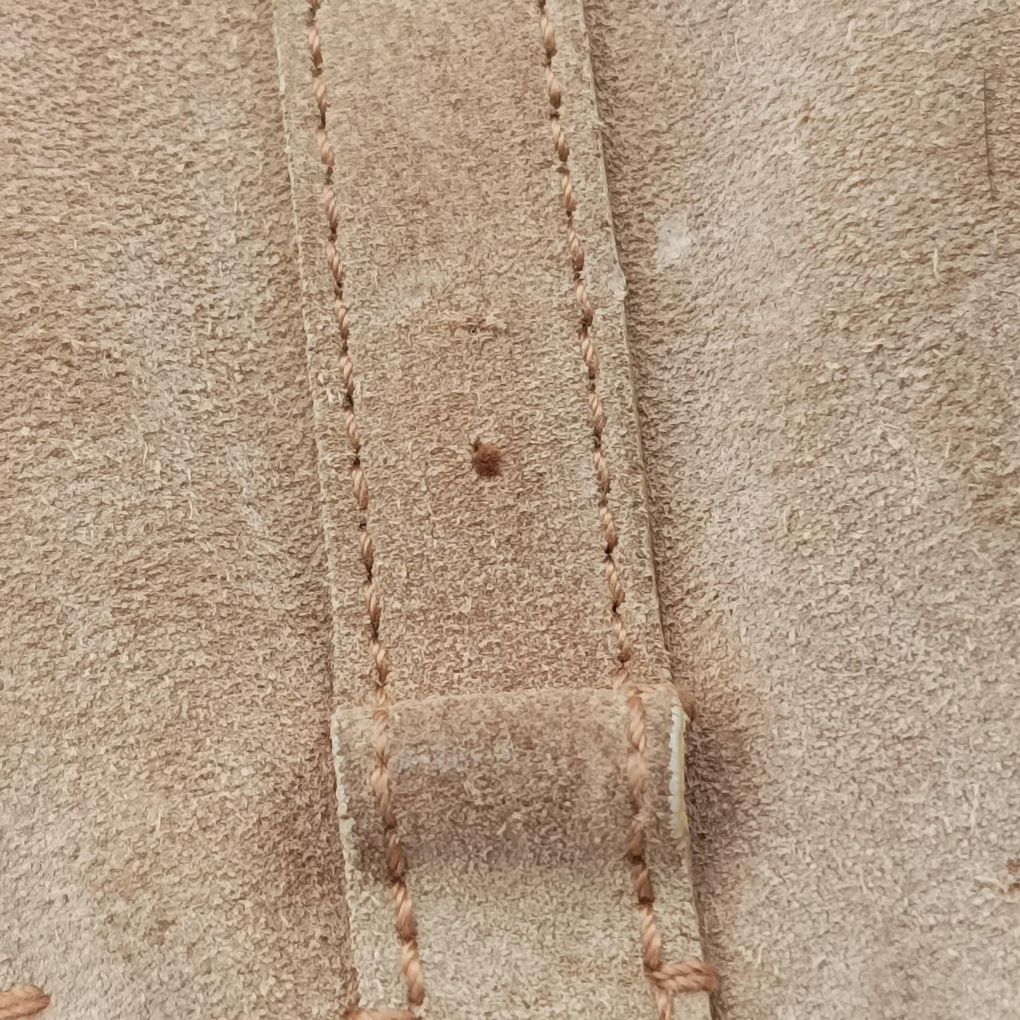 Pre-owned Yves Saint Laurent Rive Gauche Beige Leather×Suede 120436 shoulderbag | stylenewstar