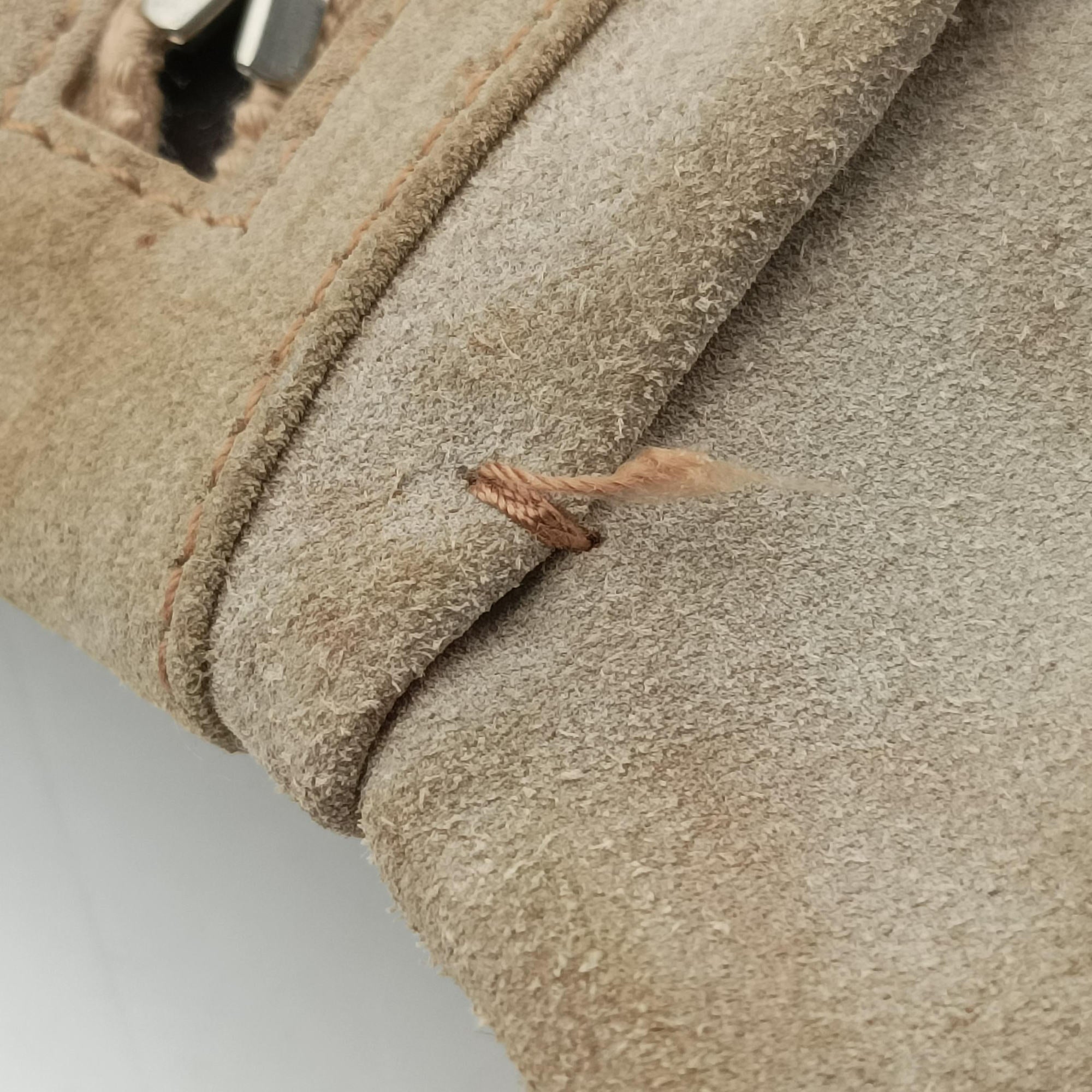 Pre-owned Yves Saint Laurent Rive Gauche Beige Leather×Suede 120436 shoulderbag | stylenewstar