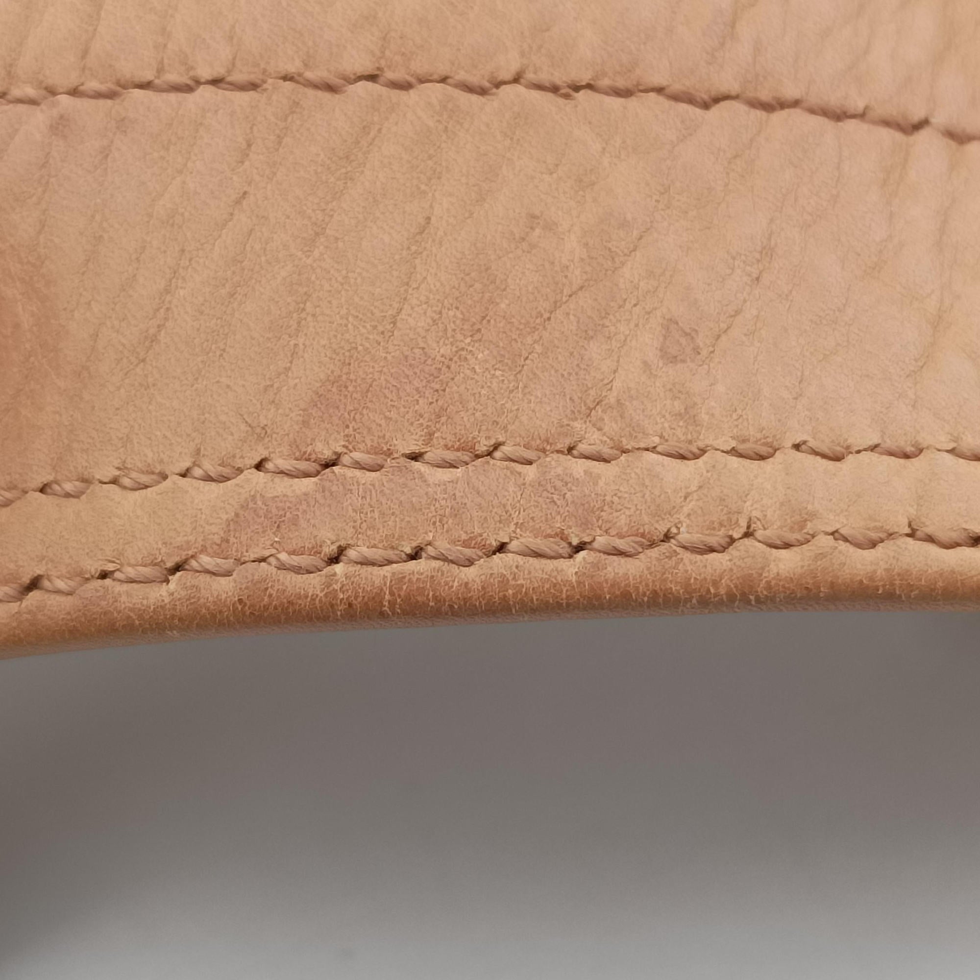 Pre-owned Yves Saint Laurent Rive Gauche Beige Leather×Suede 120436 shoulderbag | stylenewstar
