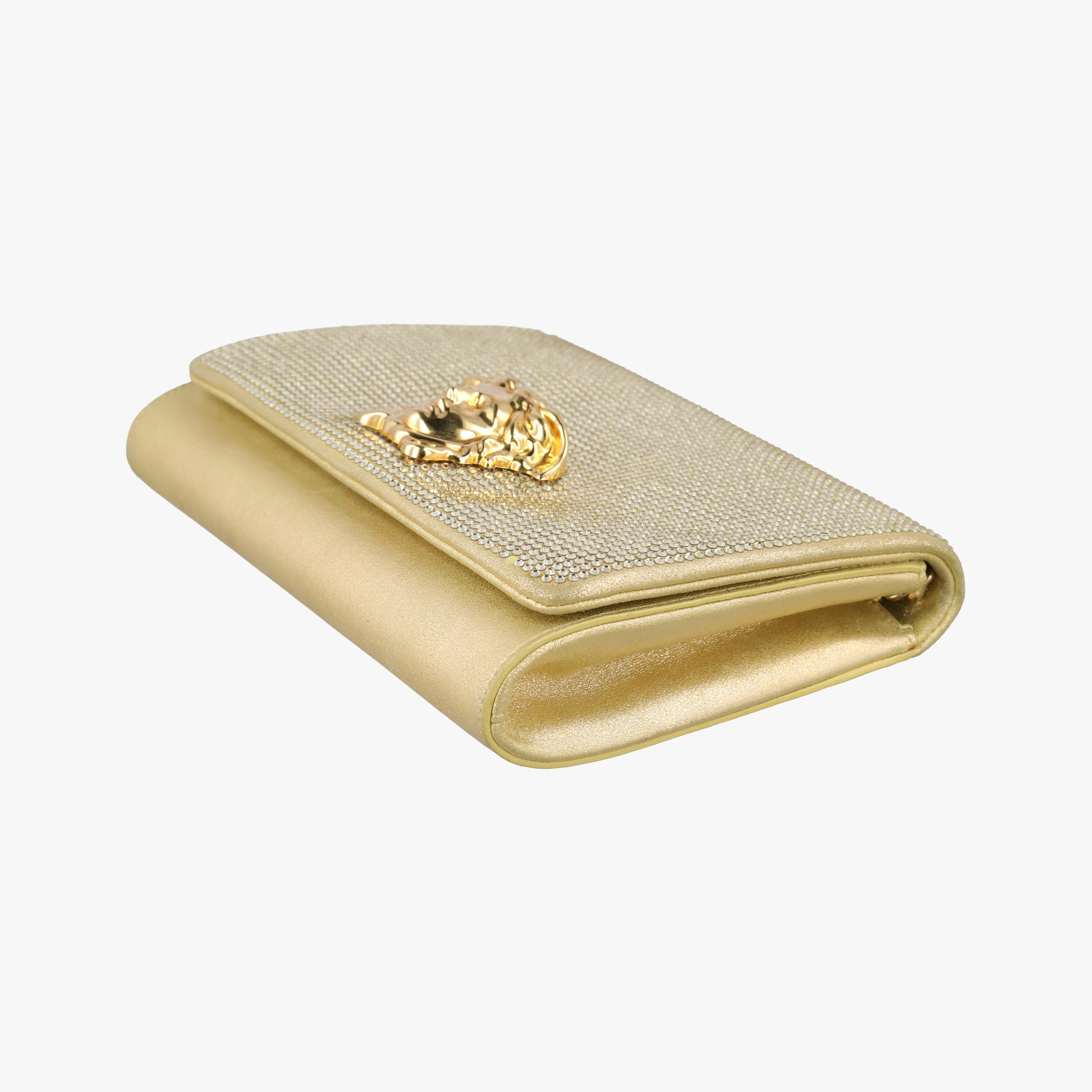 Vintage VERSACE medusa Golden Leather  shoulderbag | stylenewstar