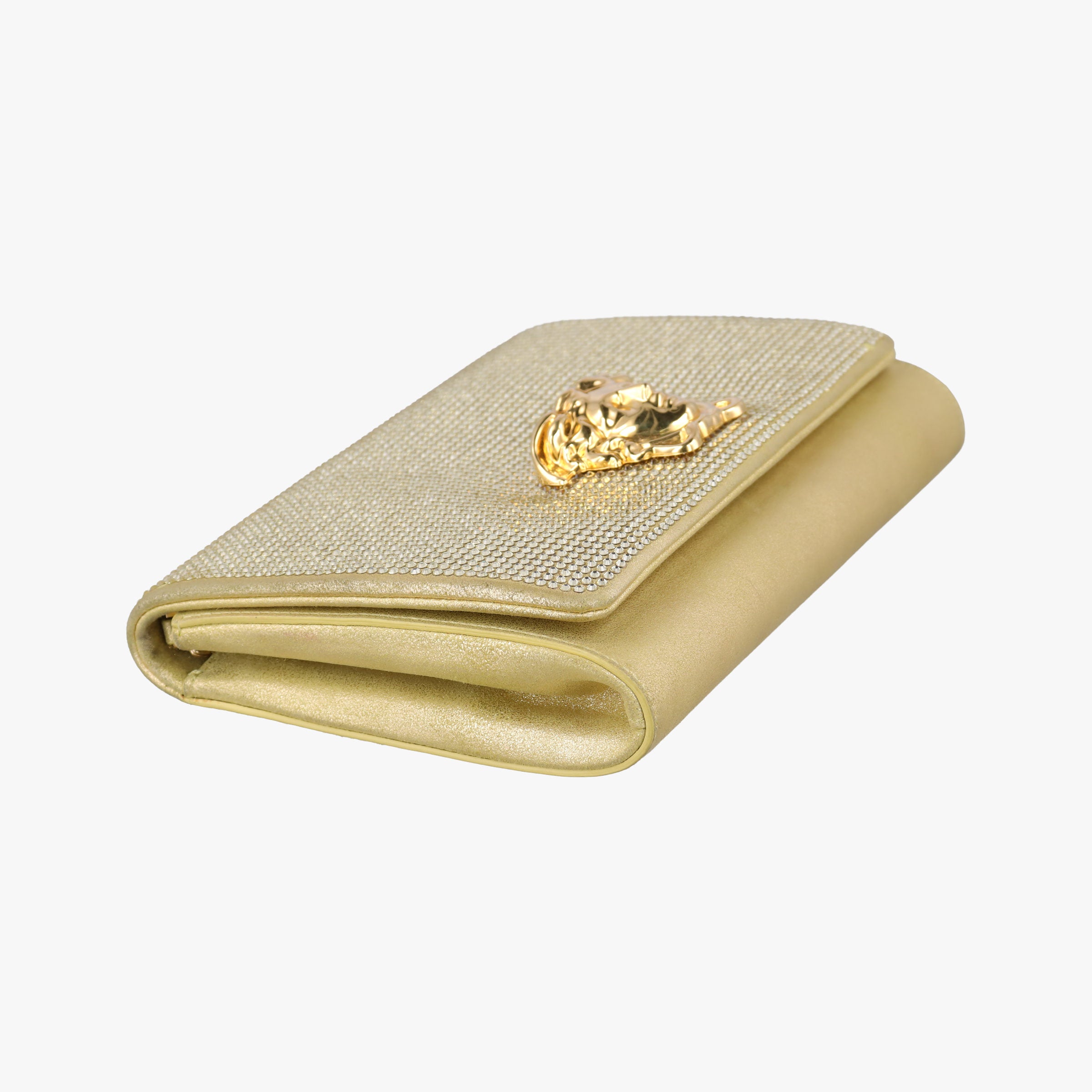 Vintage VERSACE medusa Golden Leather  shoulderbag | stylenewstar