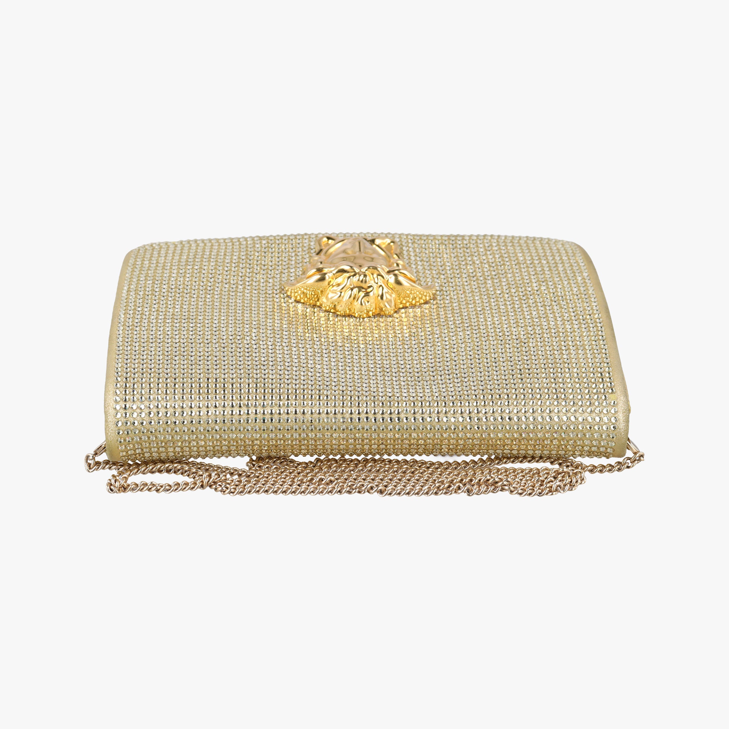 Vintage VERSACE medusa Golden Leather  shoulderbag | stylenewstar