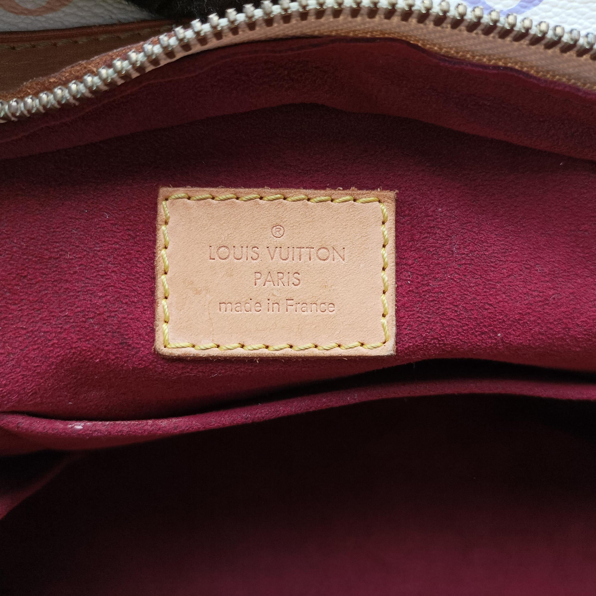 Pre-owned Louis Vuitton CLAUDIA white Monogram Multicolor M40193 handbag | stylenewstar