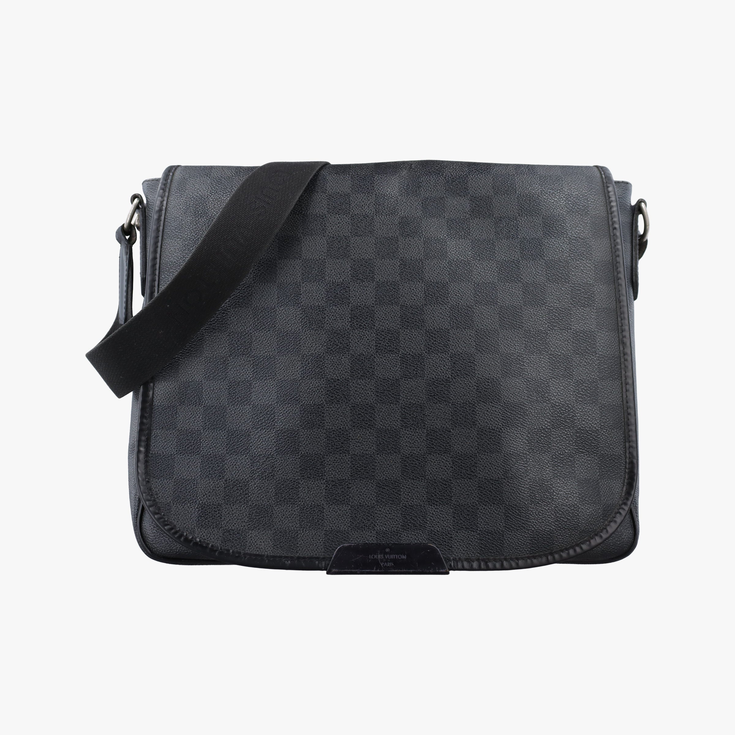 Vintage Louis Vuitton DANIEL MM Noir Damier Graphite N58029 shoulderbag | stylenewstar