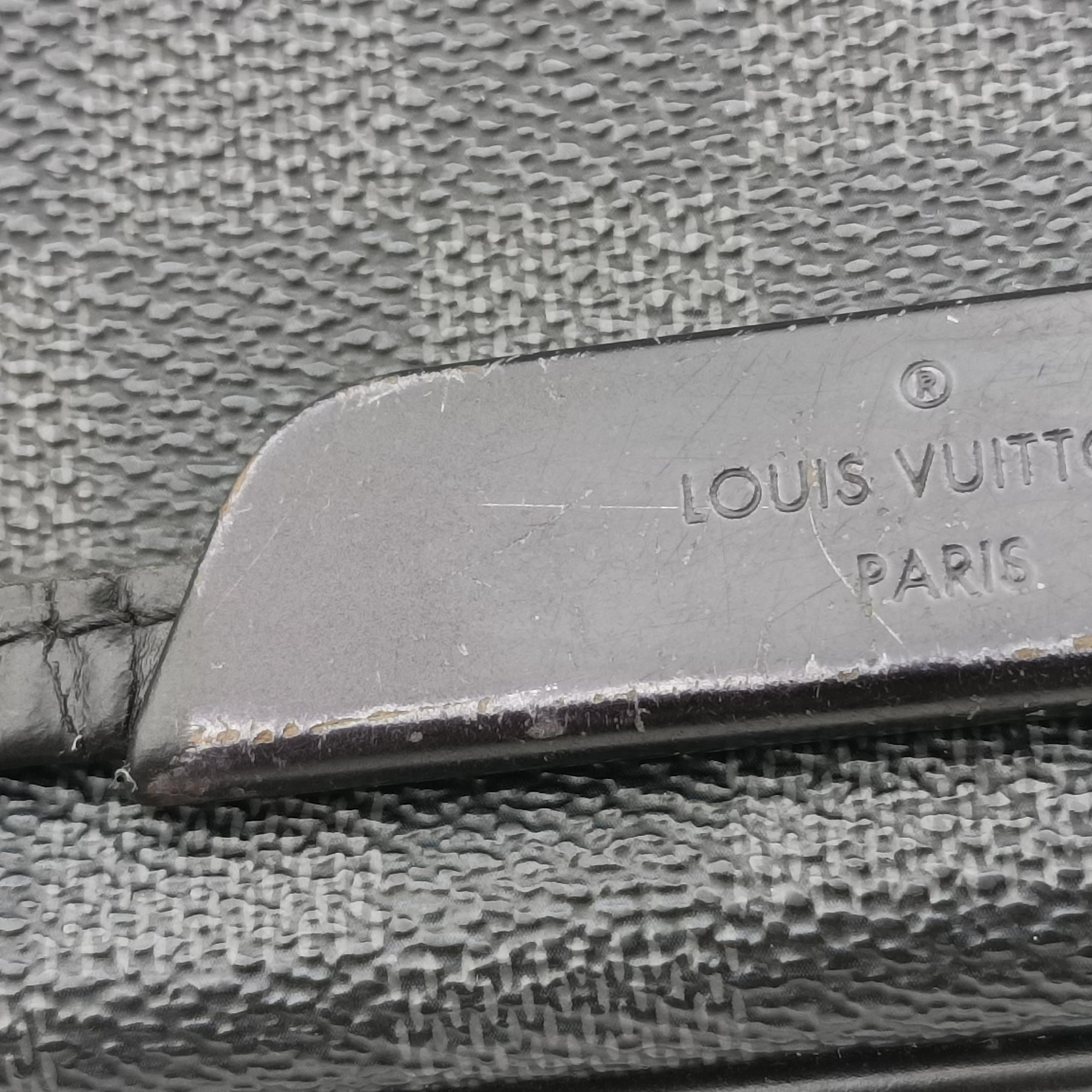 Vintage Louis Vuitton DANIEL MM Noir Damier Graphite N58029 shoulderbag | stylenewstar